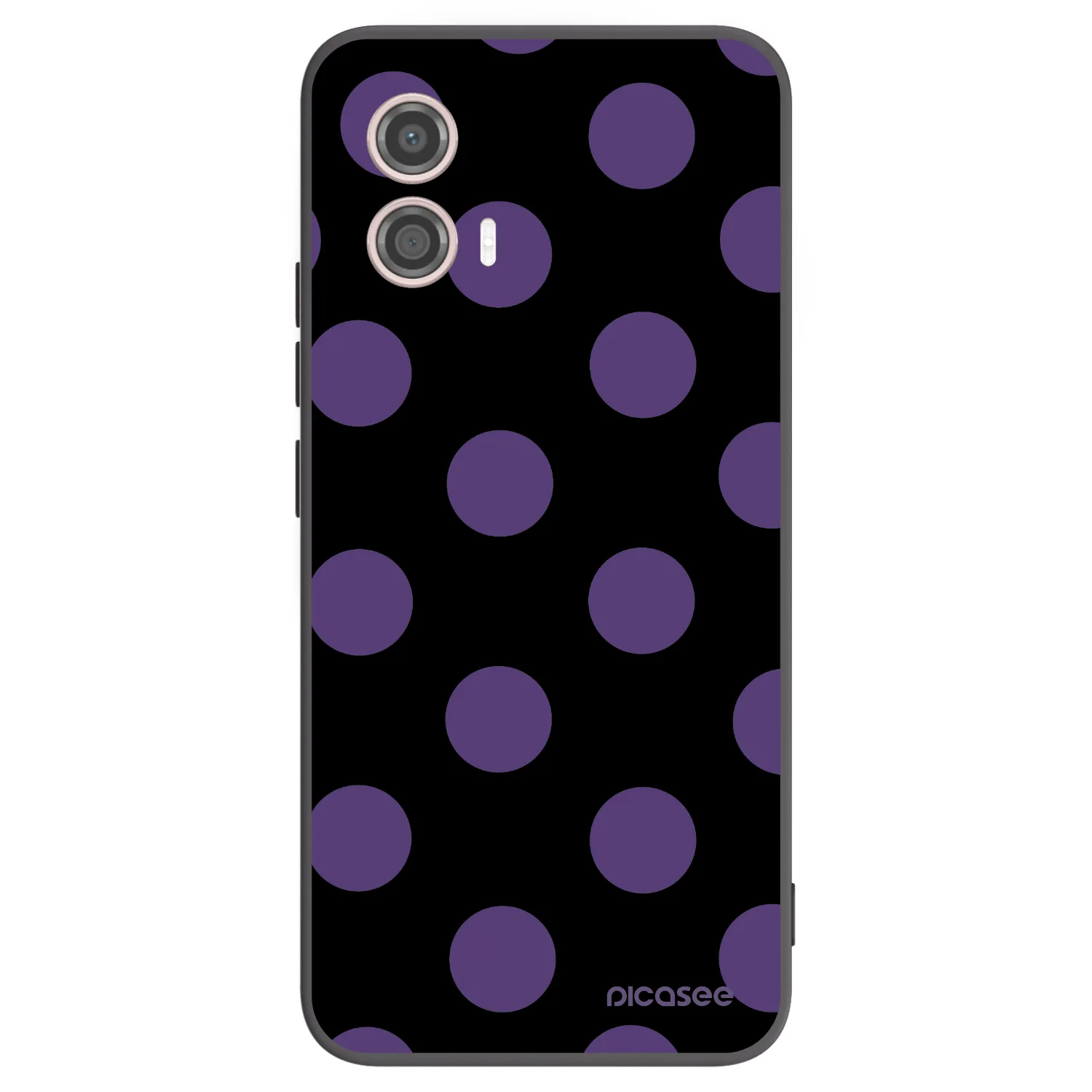 Picasee Motorola Moto G53 5G Hülle - Schwarzes Silikon - Big flickers