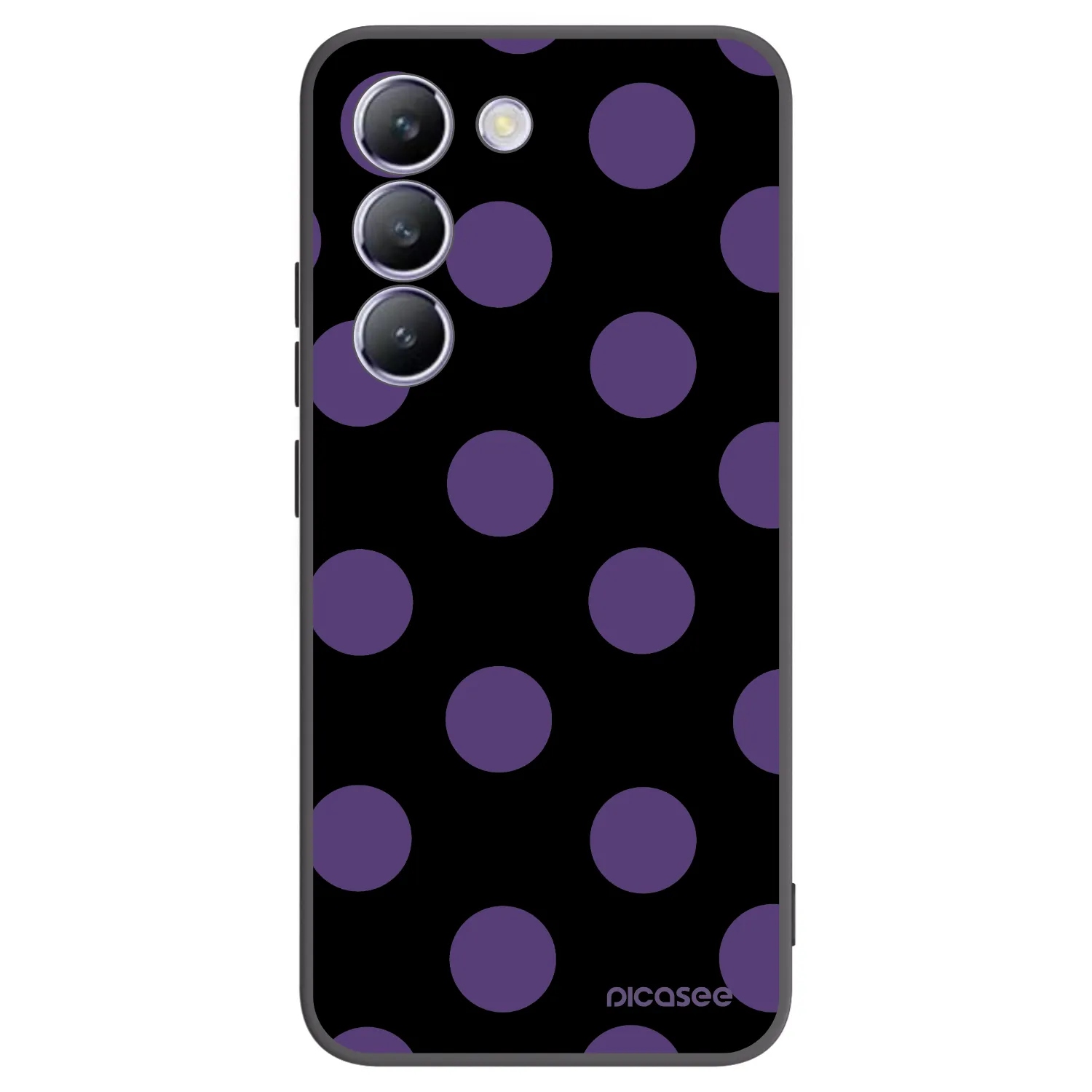 Picasee Vivo V40 SE 5G Hülle - Schwarzes Silikon - Big flickers