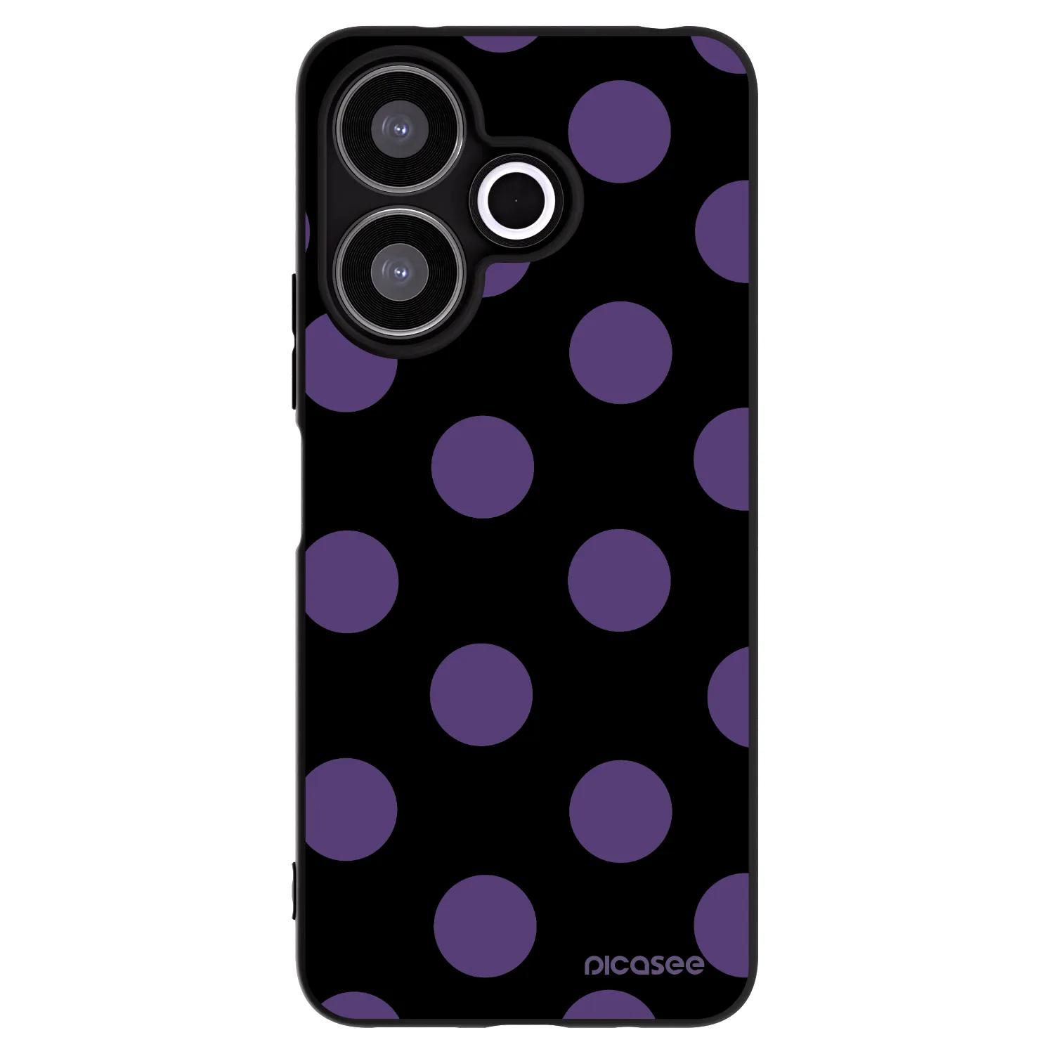 Picasee Xiaomi Redmi 13 4G Hülle - Schwarzes Silikon - Big flickers