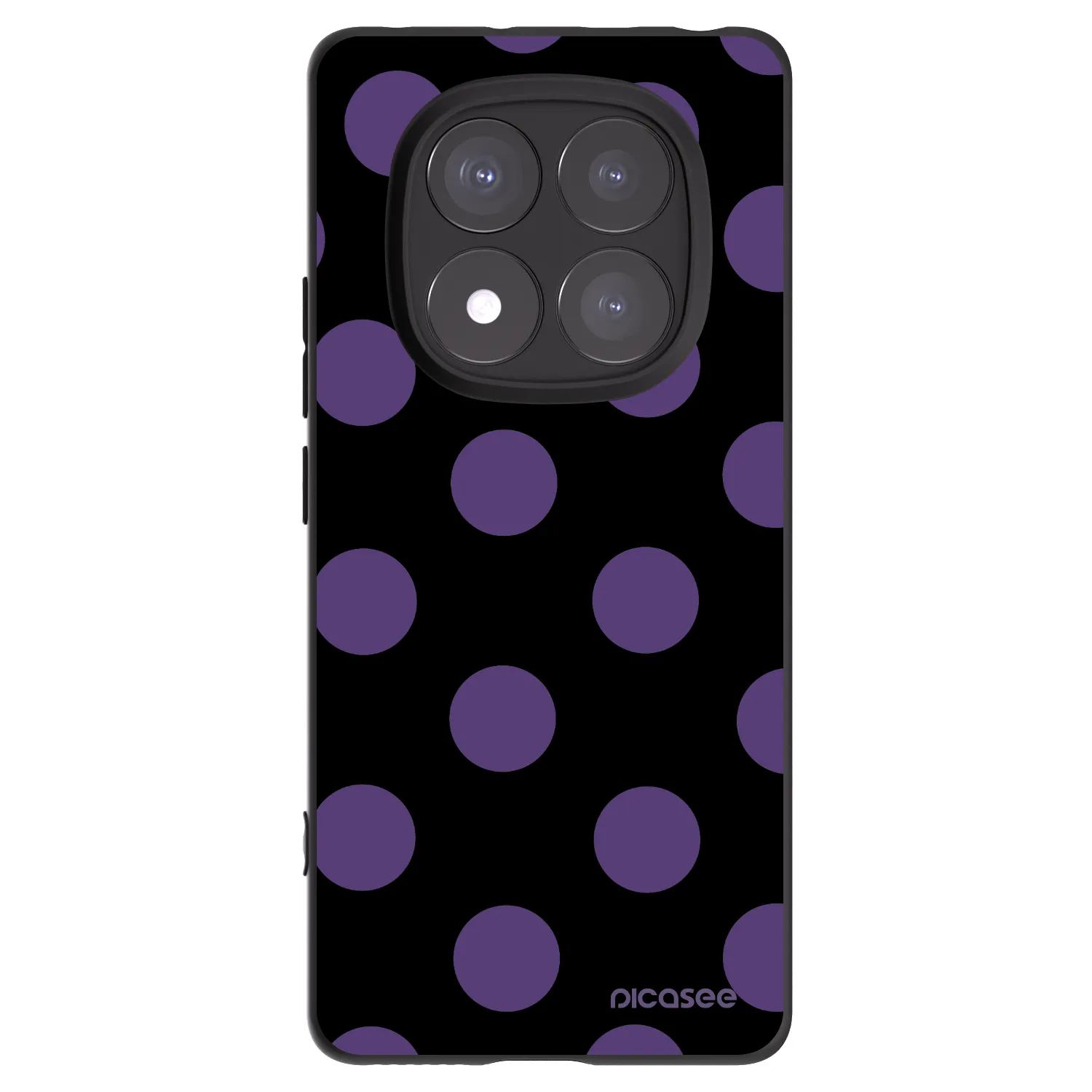 Picasee Xiaomi Redmi Note 14 Pro+ 5G Hülle - Schwarzes Silikon - Big flickers