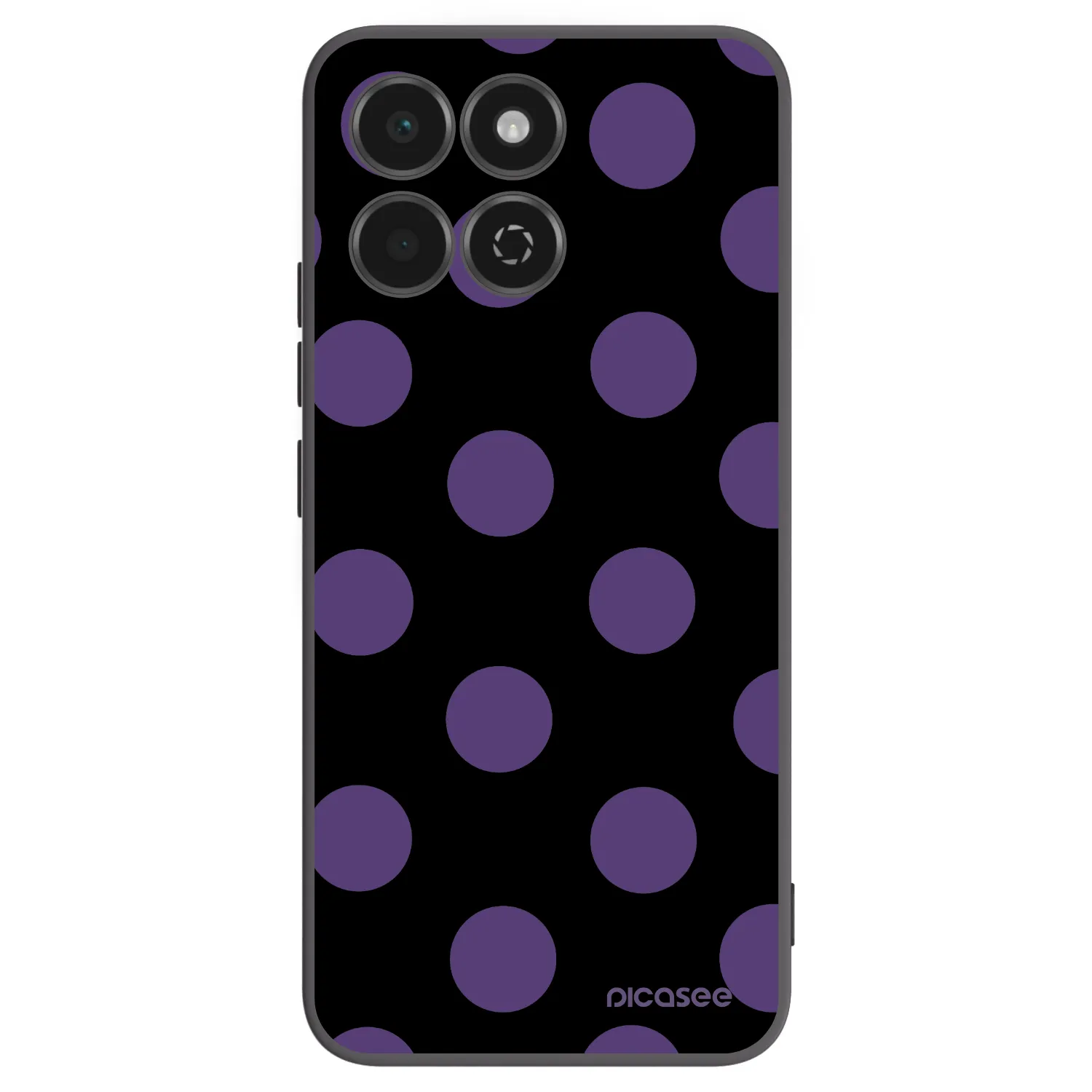 Picasee Honor 200 Smart 5G Hülle - Schwarzes Silikon - Big flickers