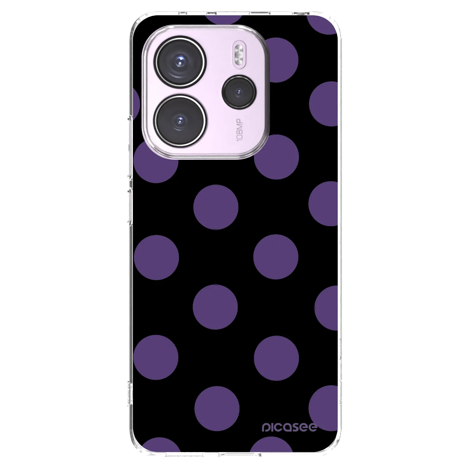 Picasee Xiaomi Redmi Note 14 4G Hülle - Transparentes Silikon - Big flickers