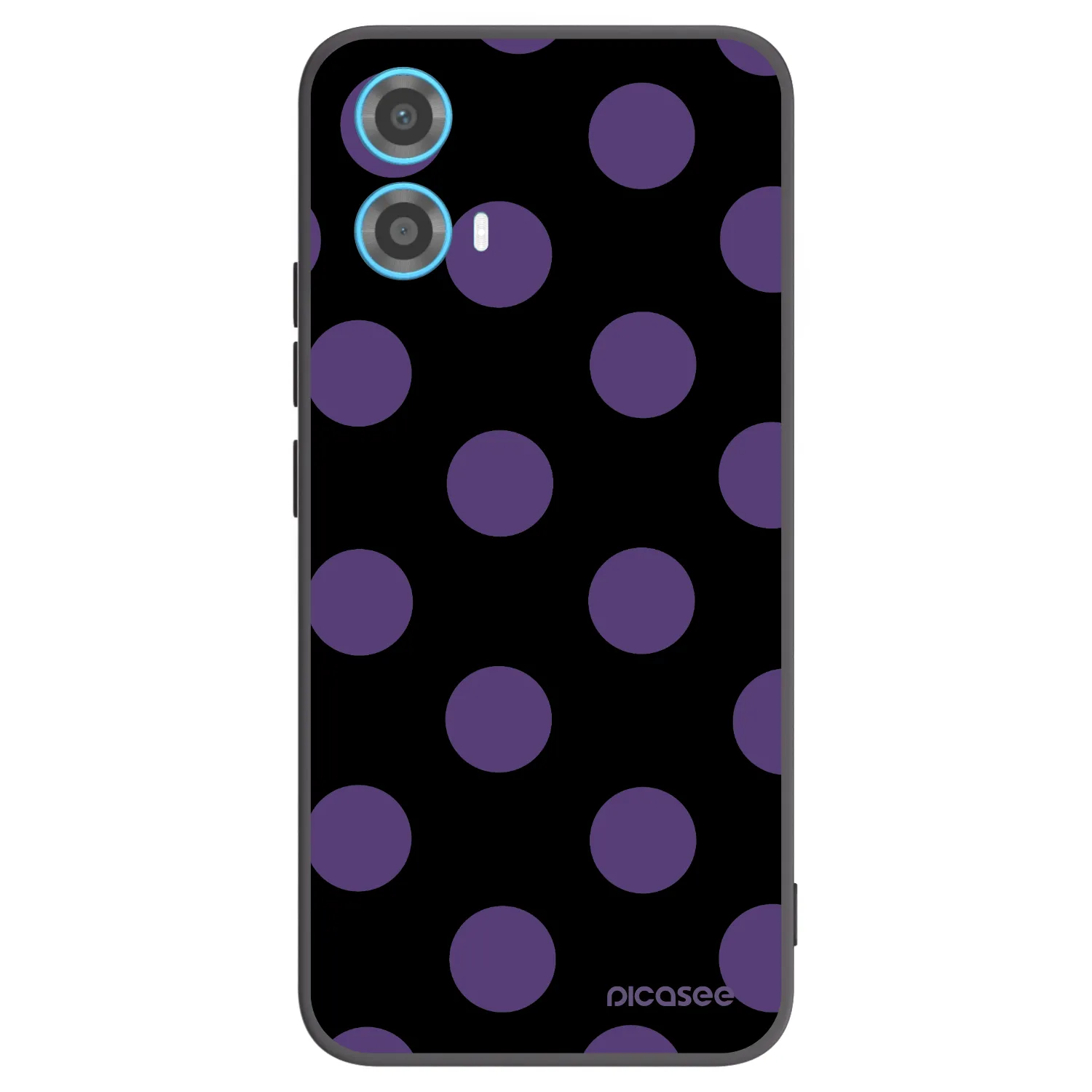 Picasee Motorola Moto G34 5G Hülle - Schwarzes Silikon - Big flickers