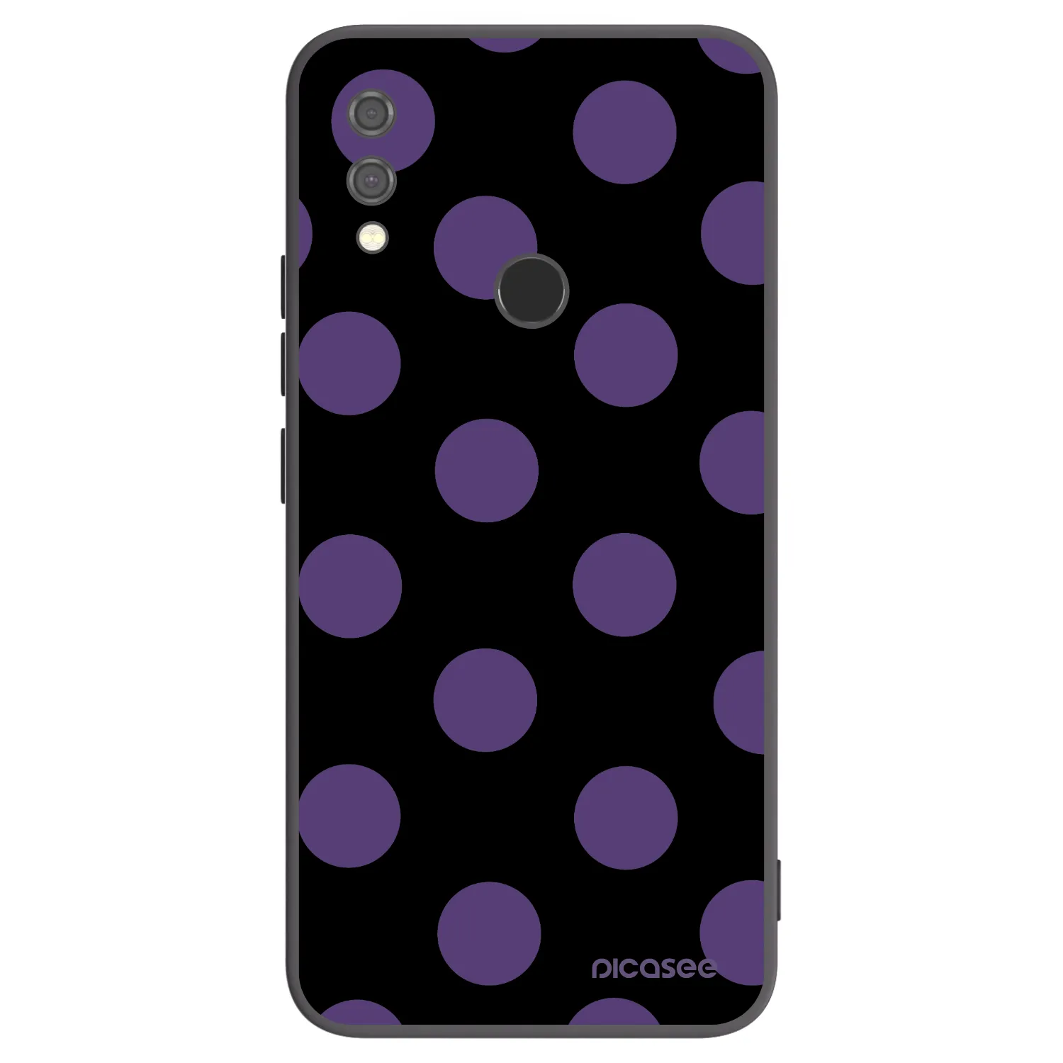 Picasee Xiaomi Redmi Note 7 Hülle - Schwarzes Silikon - Big flickers
