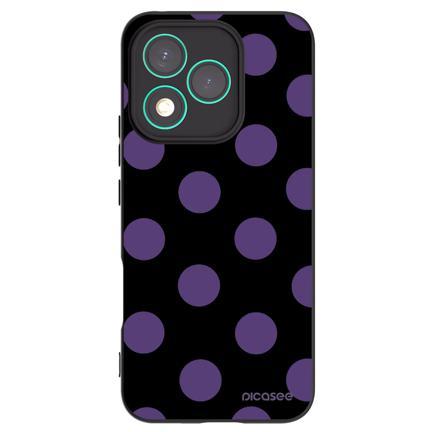 Picasee Honor 400 Lite 5G Hülle - Schwarzes Silikon - Big flickers