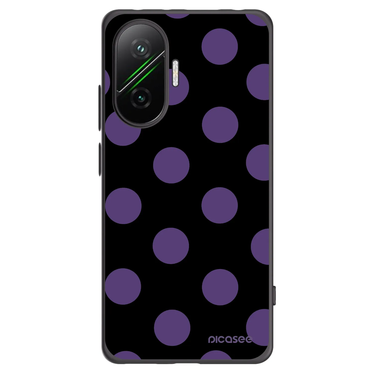 Picasee Xiaomi Poco F7 5G Hülle - Schwarzes Silikon - Big flickers
