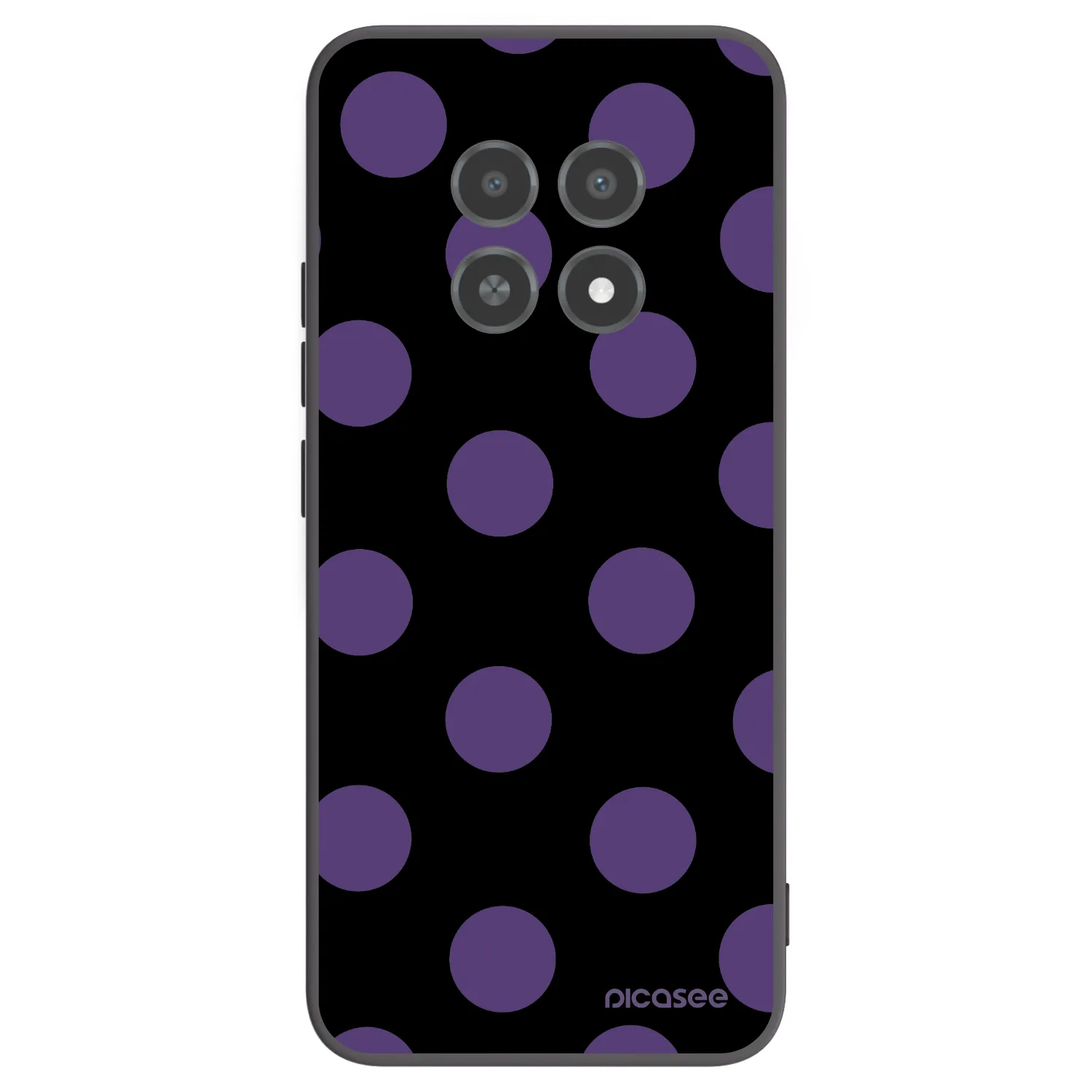 Picasee Realme 12X Hülle - Schwarzes Silikon - Big flickers