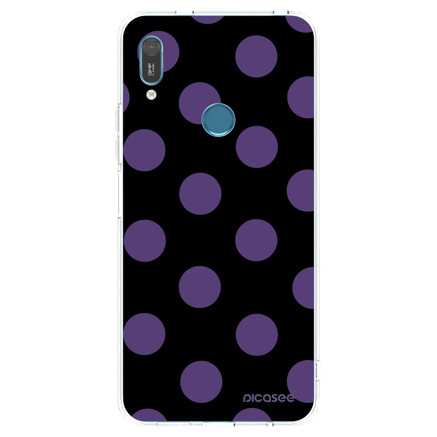 Picasee Huawei Y6 2019 Hülle - Transparentes Silikon - Big flickers