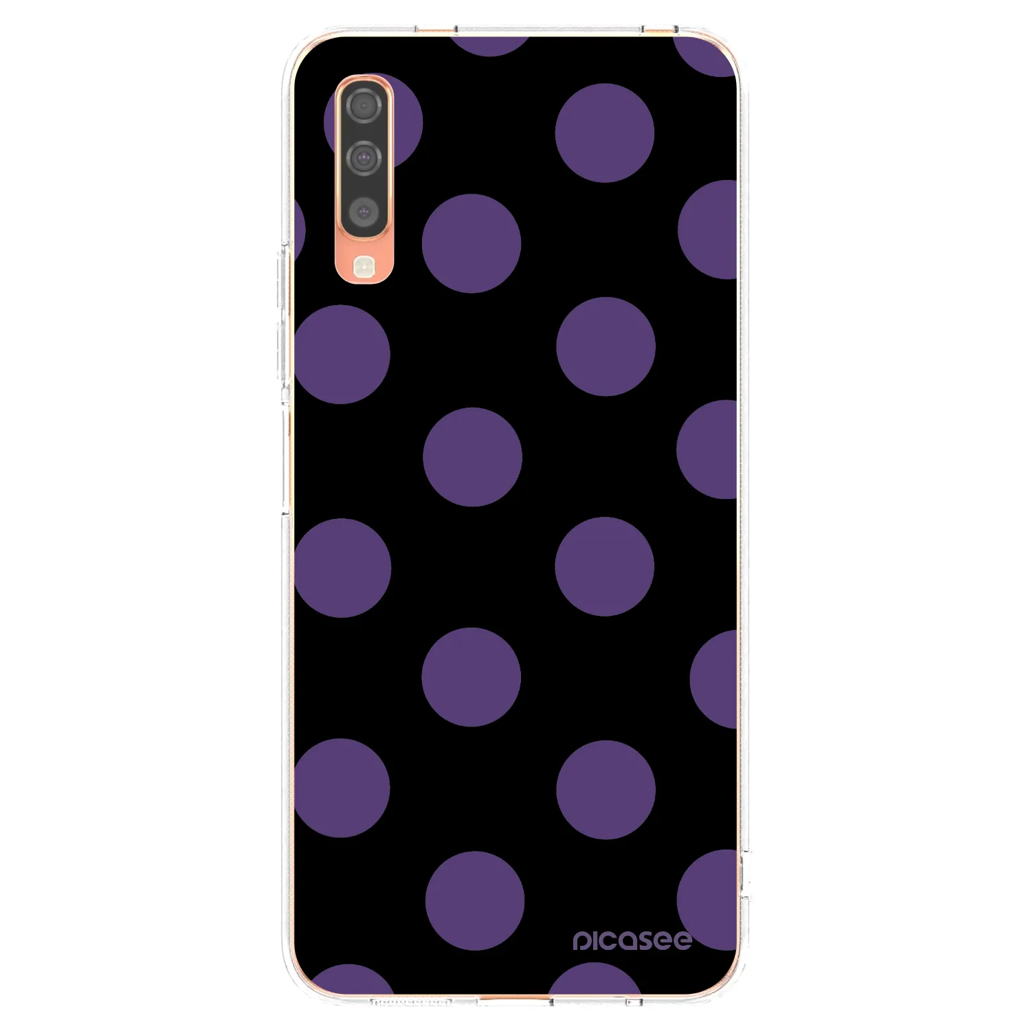 Picasee Samsung Galaxy A70 A705F Hülle - Transparentes Silikon - Big flickers