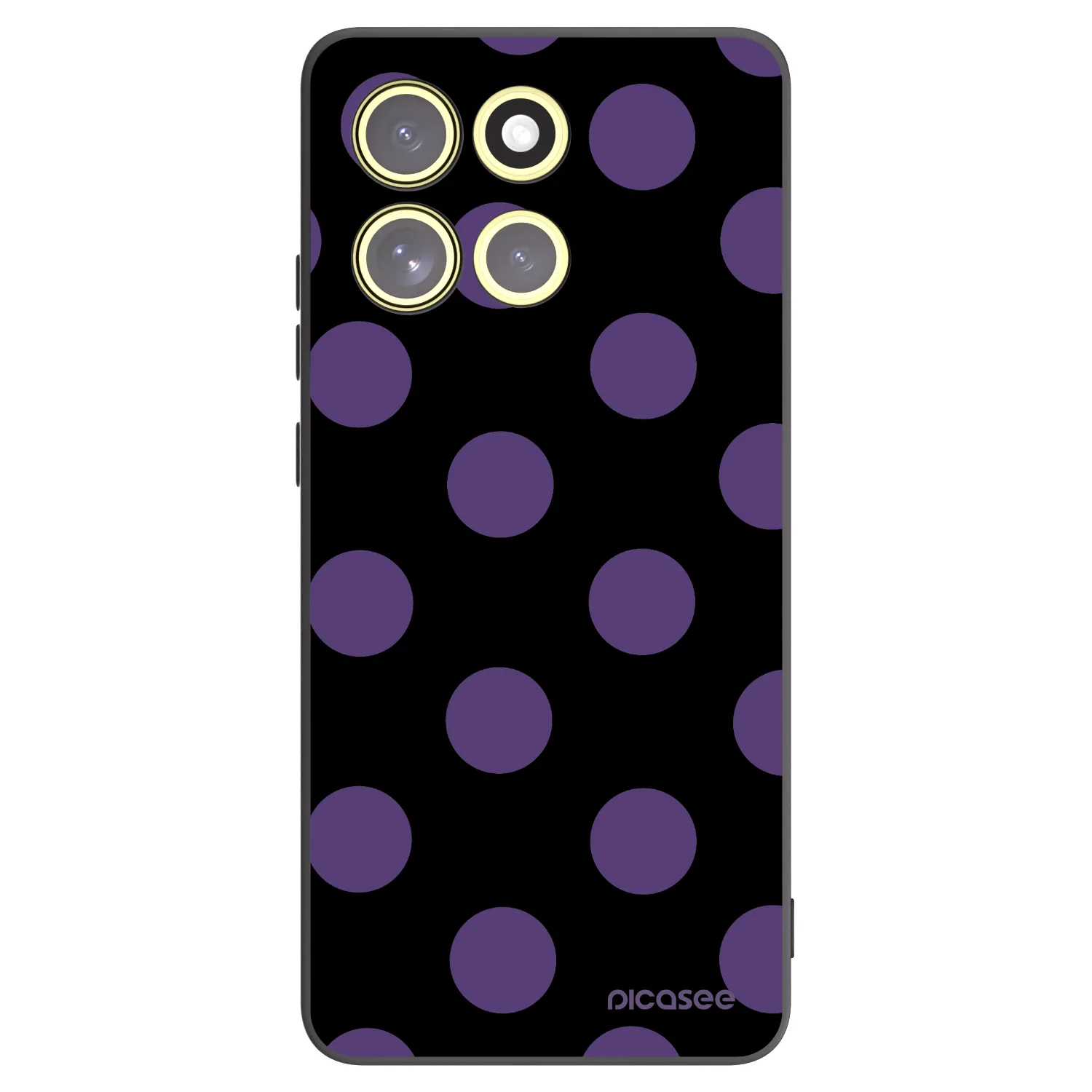 Picasee Motorola Moto G86 5G Hülle - Schwarzes Silikon - Big flickers