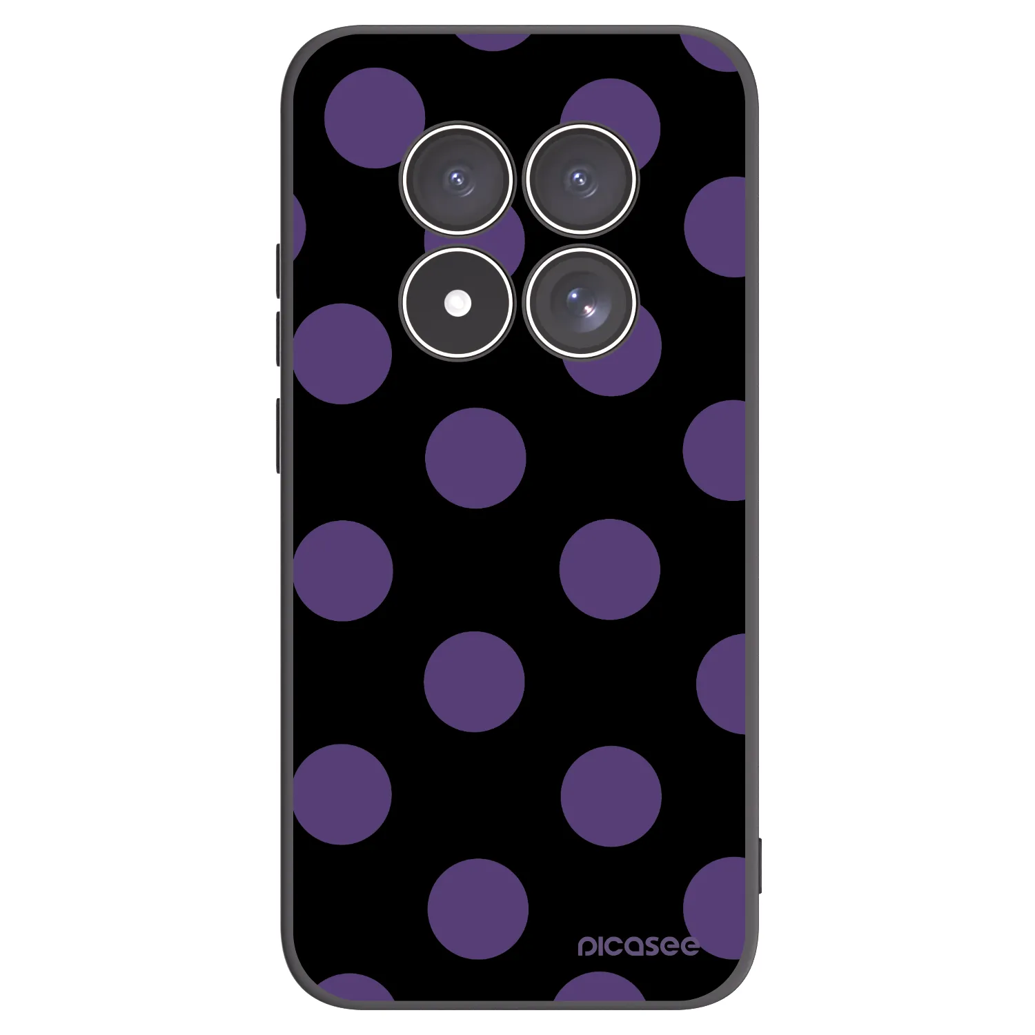 Picasee Xiaomi Redmi Note 15 Pro 4G Hülle - Schwarzes Silikon - Big flickers