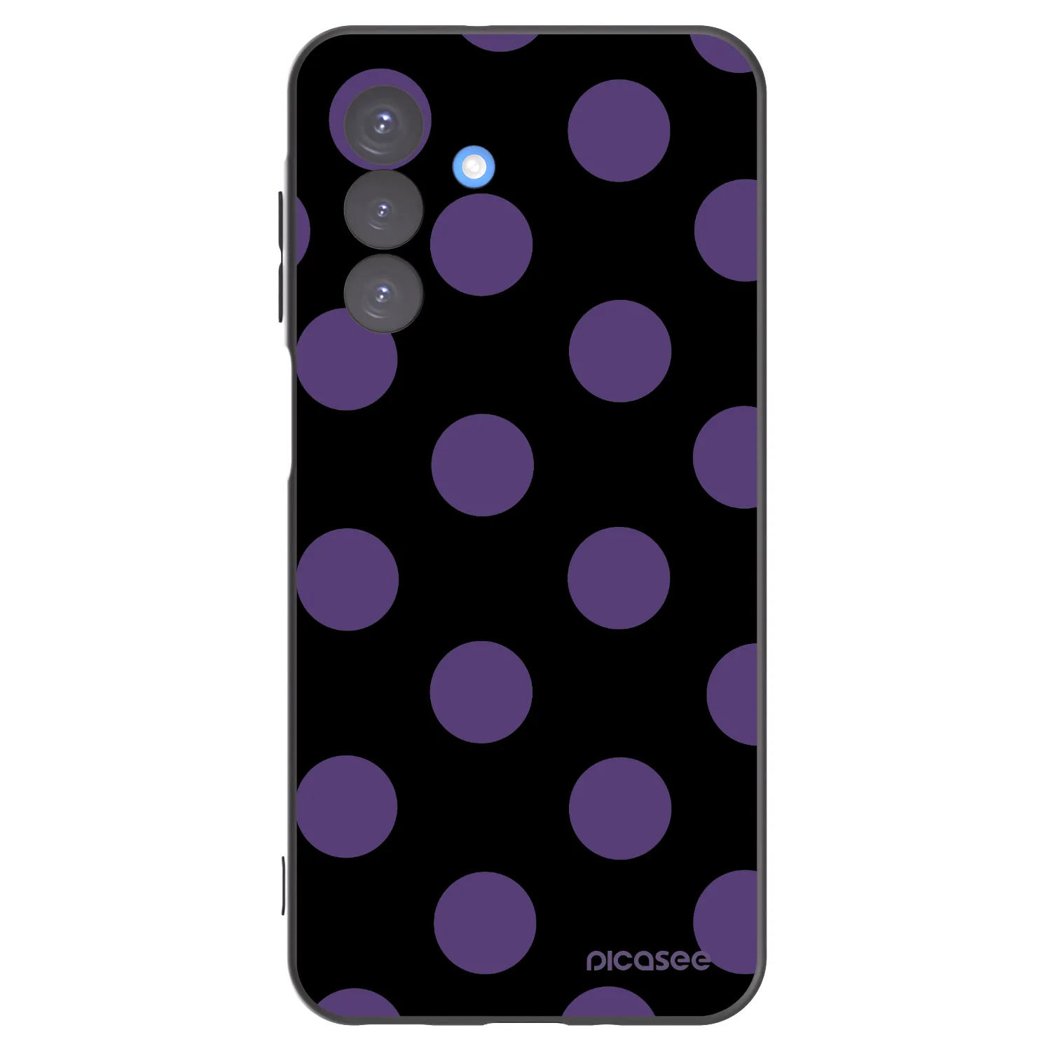 Picasee Samsung Galaxy A17 5G Hülle - Schwarzes Silikon - Big flickers