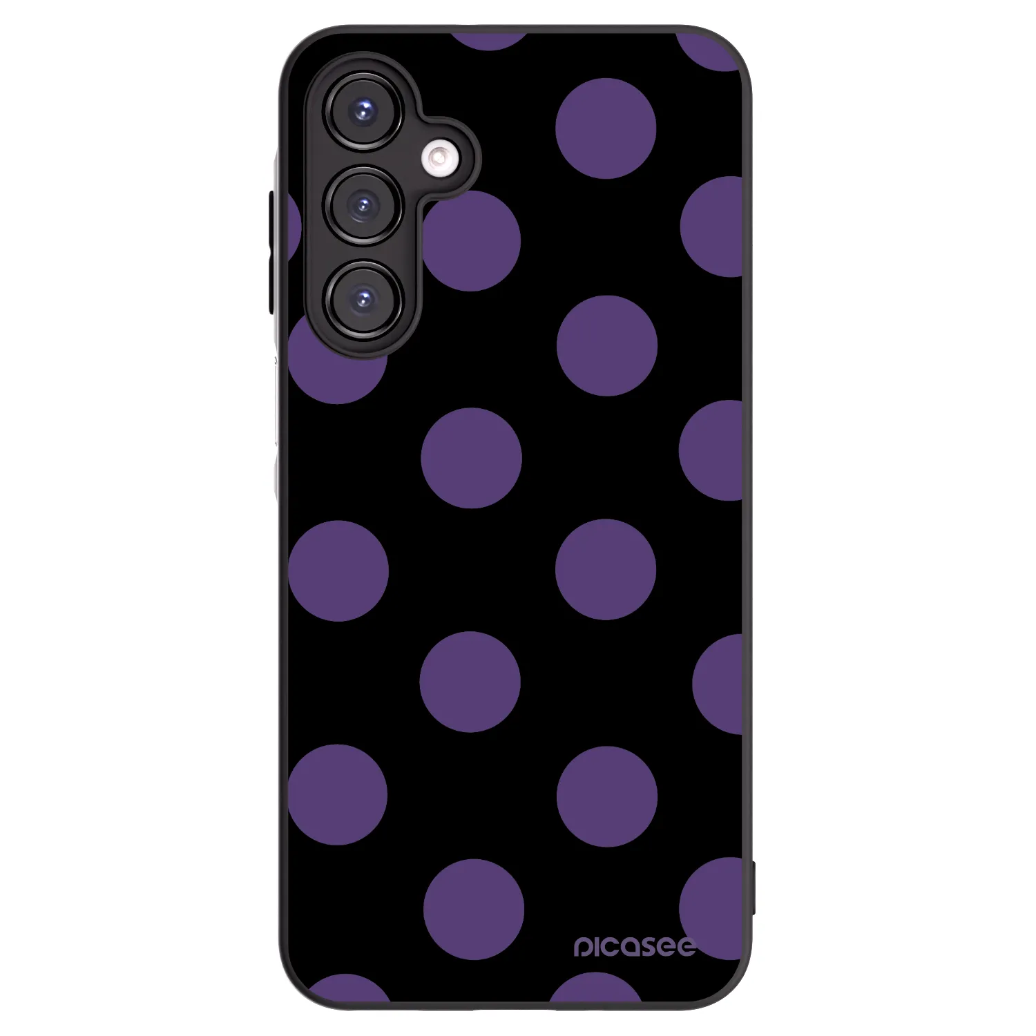 Picasee Samsung Galaxy A16 4G Hülle - Schwarzes Silikon - Big flickers