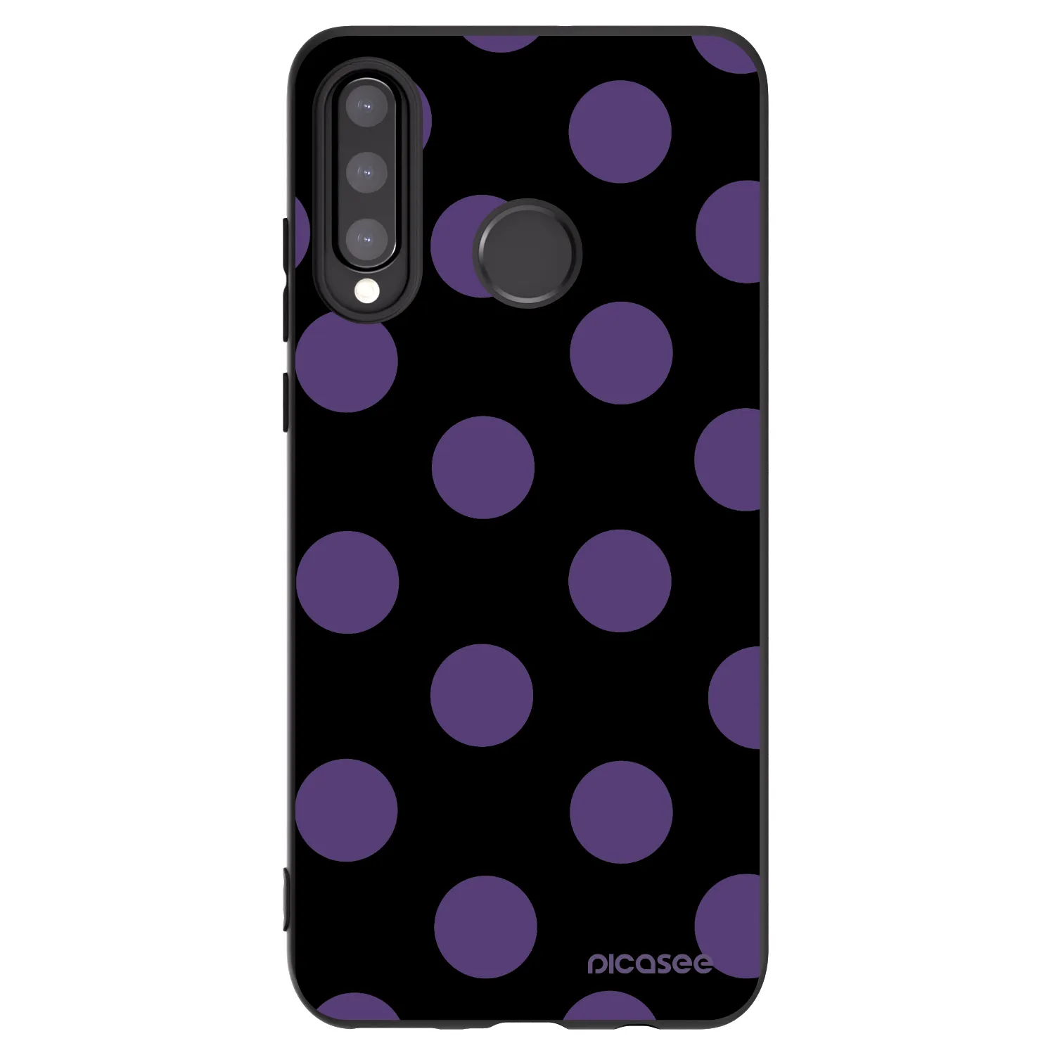 Picasee Huawei P30 Lite Hülle - Schwarzes Silikon - Big flickers