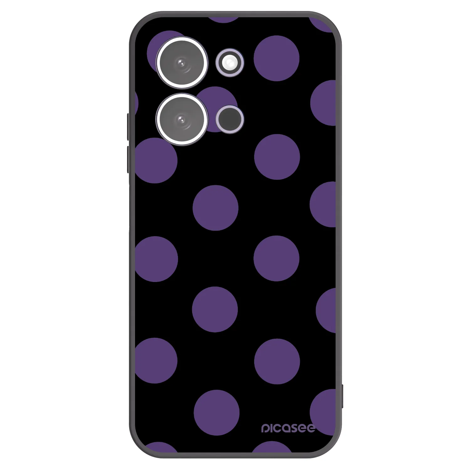Picasee Xiaomi Redmi 15C 5G Hülle - Schwarzes Silikon - Big flickers