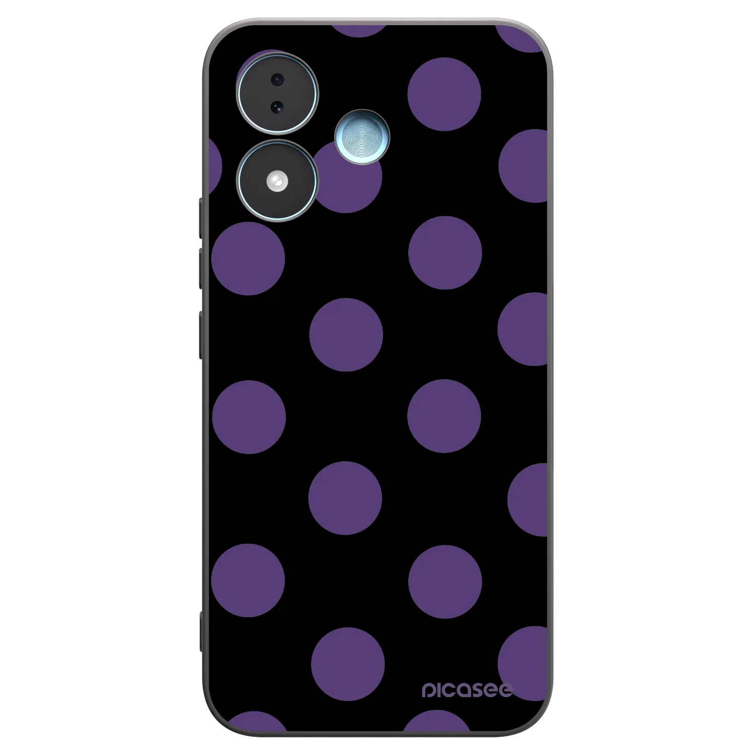 Picasee Xiaomi Redmi Note 17 5G Hülle - Schwarzes Silikon - Big flickers