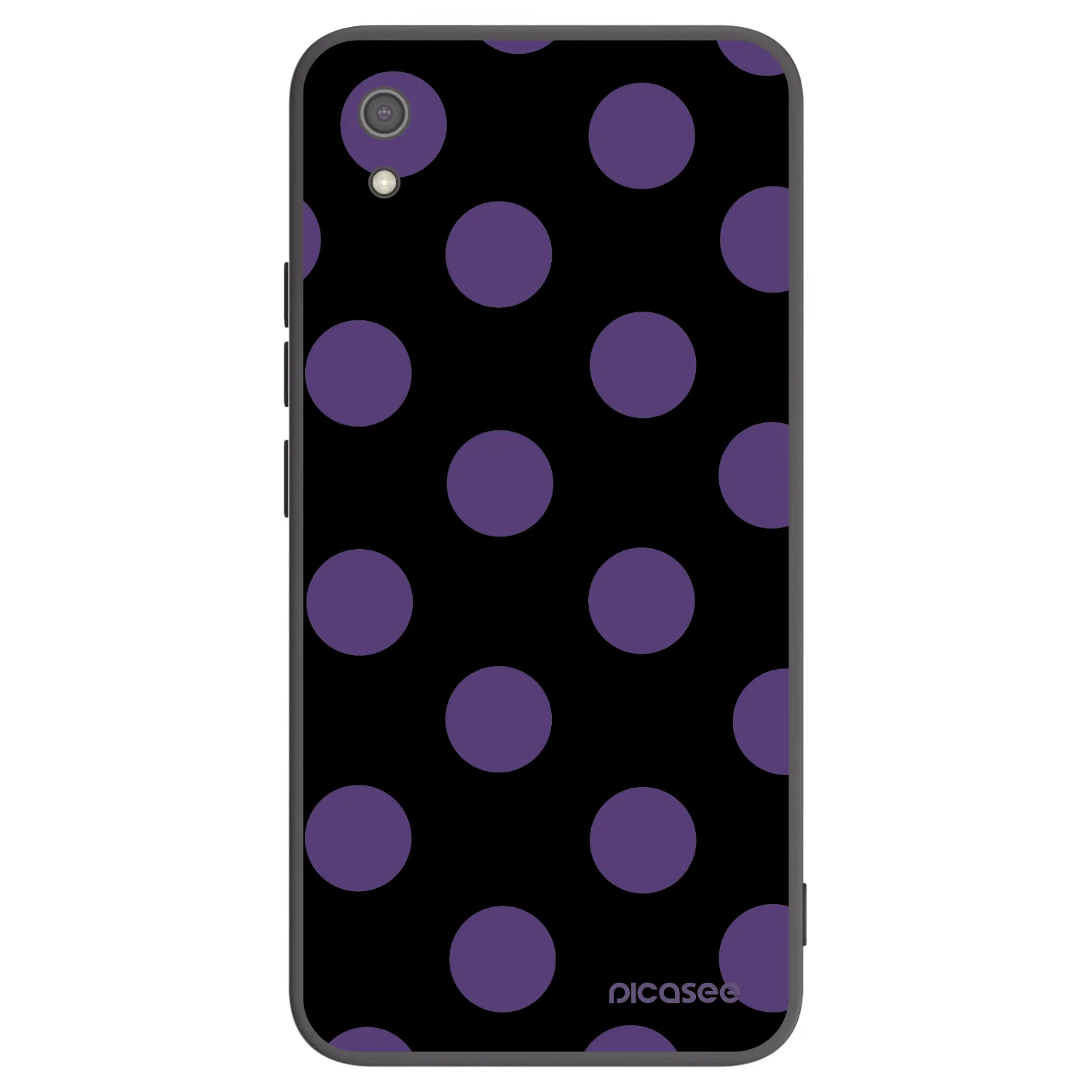 Picasee Xiaomi Redmi 7A Hülle - Schwarzes Silikon - Big flickers