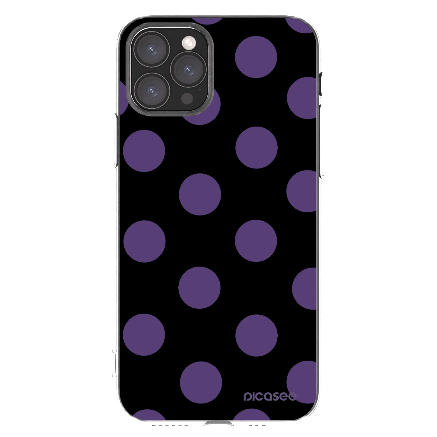 Picasee Apple iPhone 11 Pro Hülle - Transparentes Silikon - Big flickers