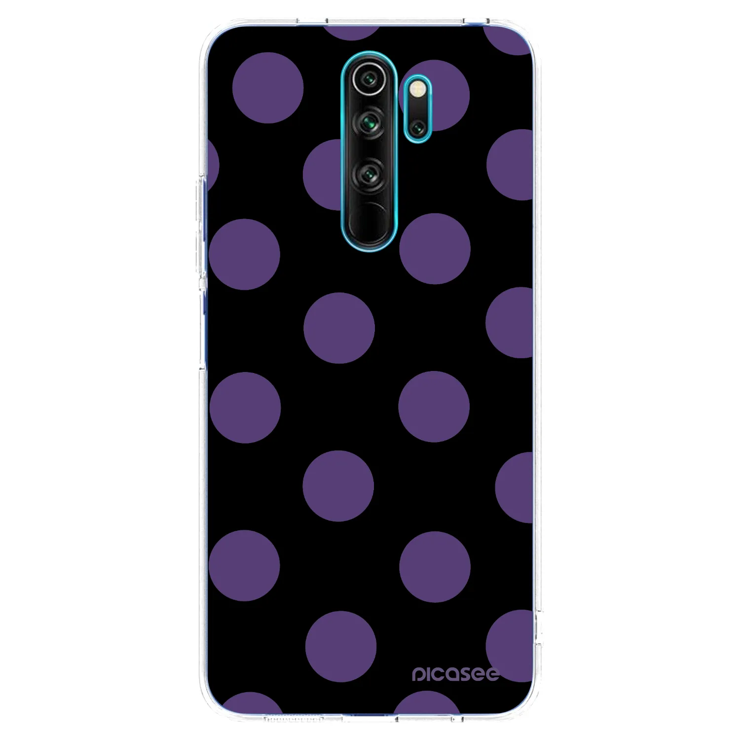 Picasee Xiaomi Redmi Note 8 Pro Hülle - Transparentes Silikon - Big flickers