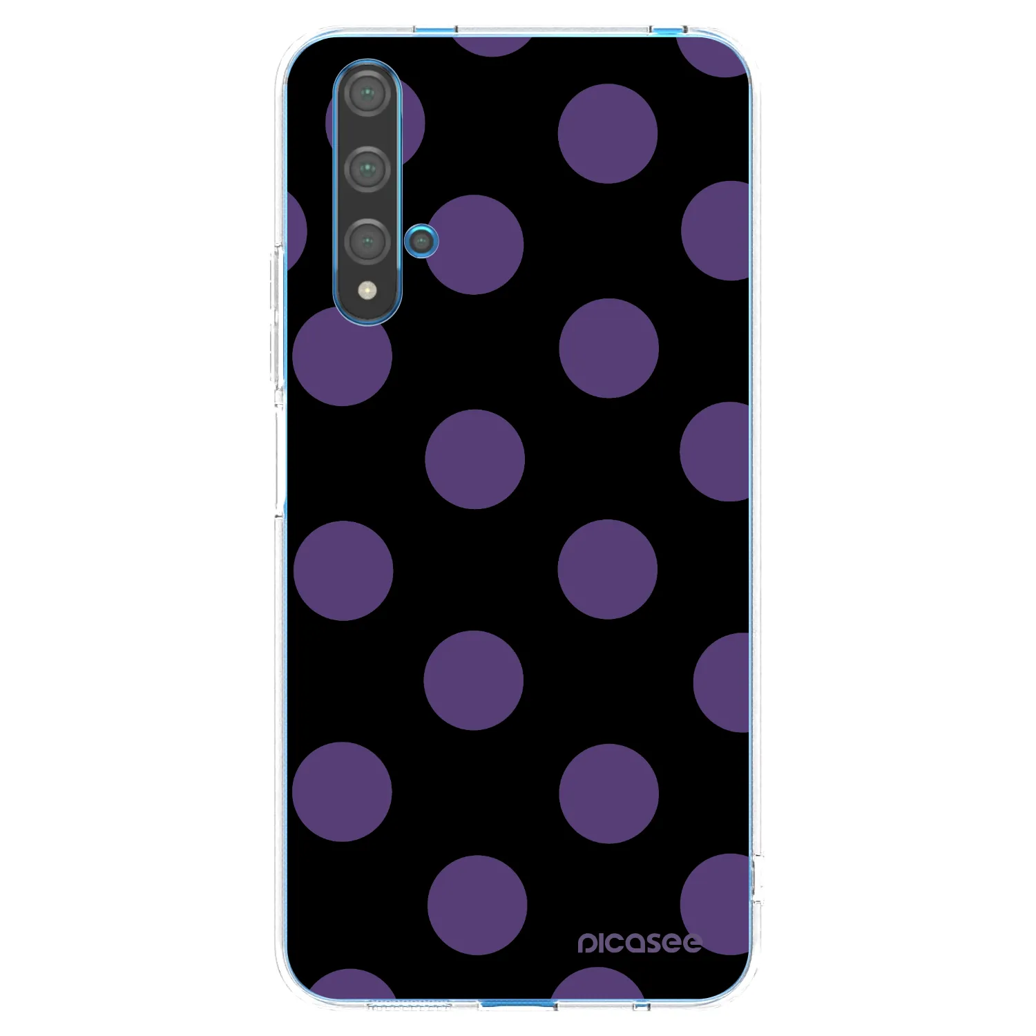 Picasee Huawei Nova 5T Hülle - Transparentes Silikon - Big flickers