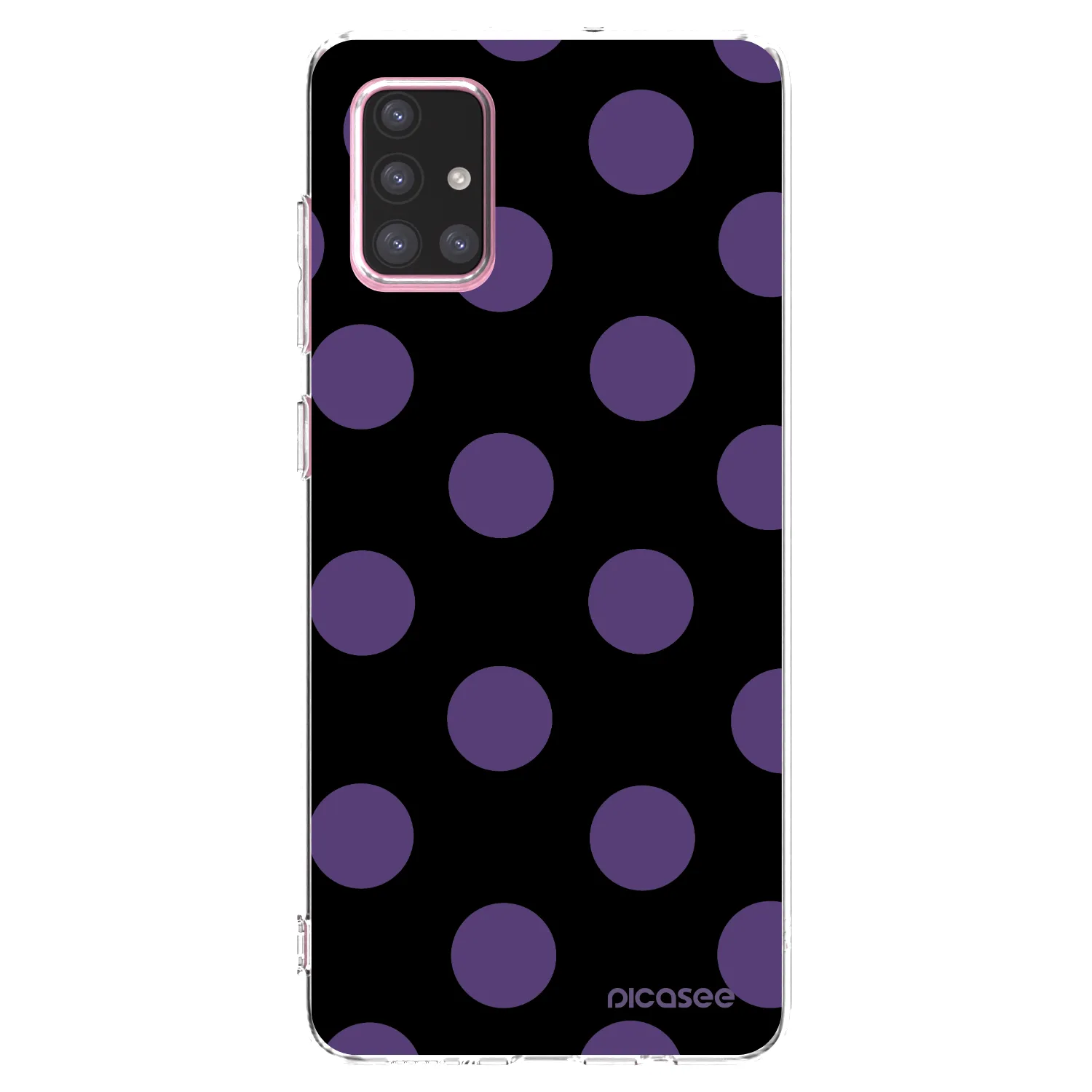 Picasee Samsung Galaxy A71 A715F Hülle - Transparentes Silikon - Big flickers