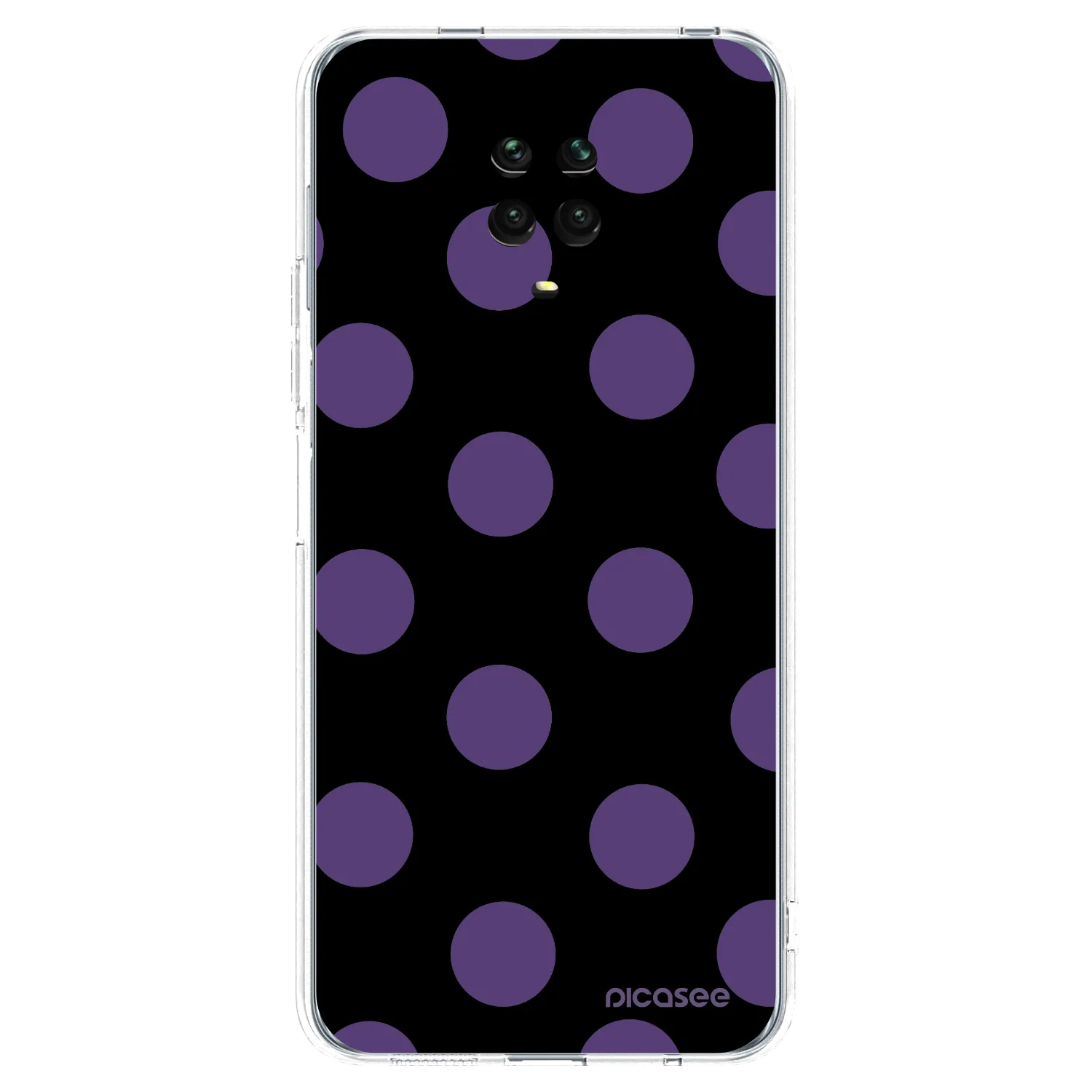 Picasee Xiaomi Redmi Note 9 Pro Hülle - Transparentes Silikon - Big flickers