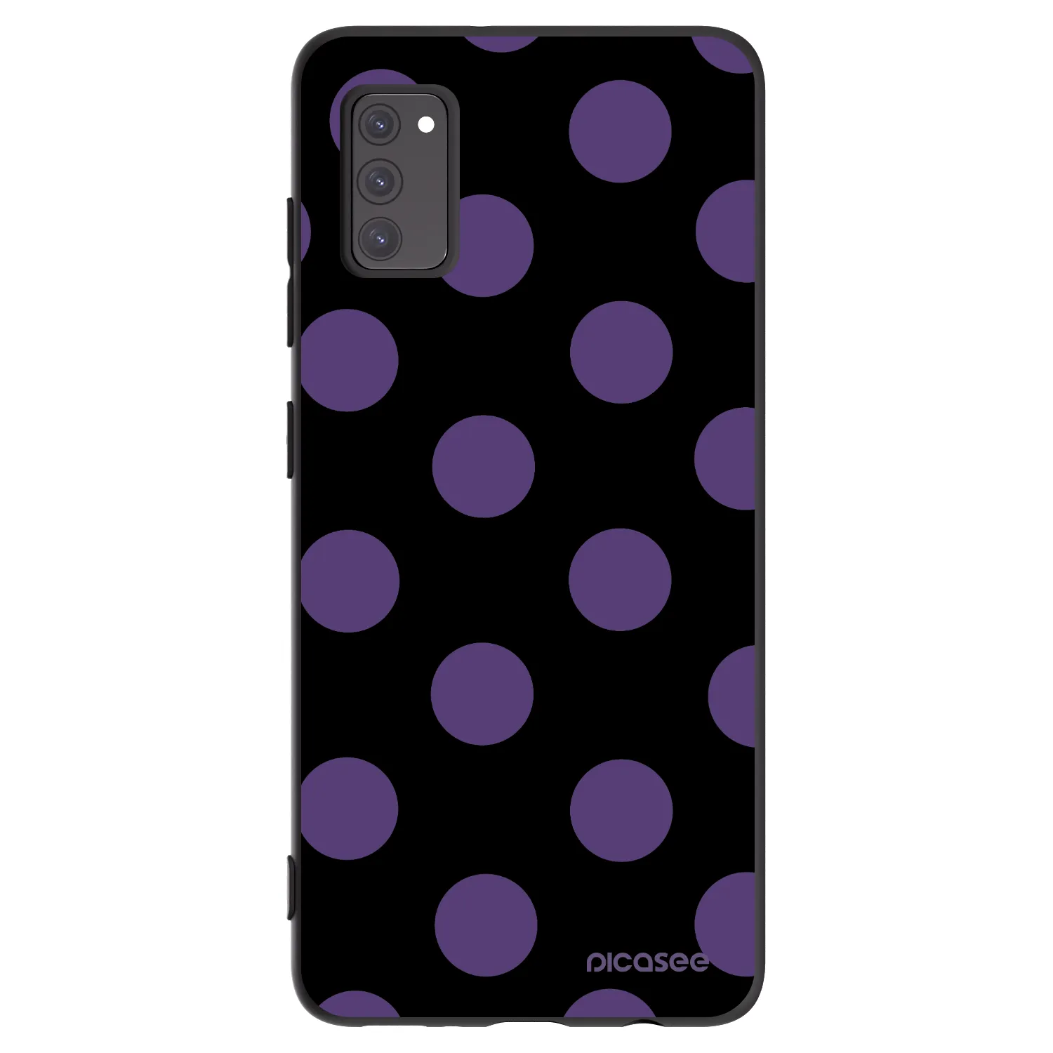 Picasee Samsung Galaxy A41 A415F Hülle - Schwarzes Silikon - Big flickers