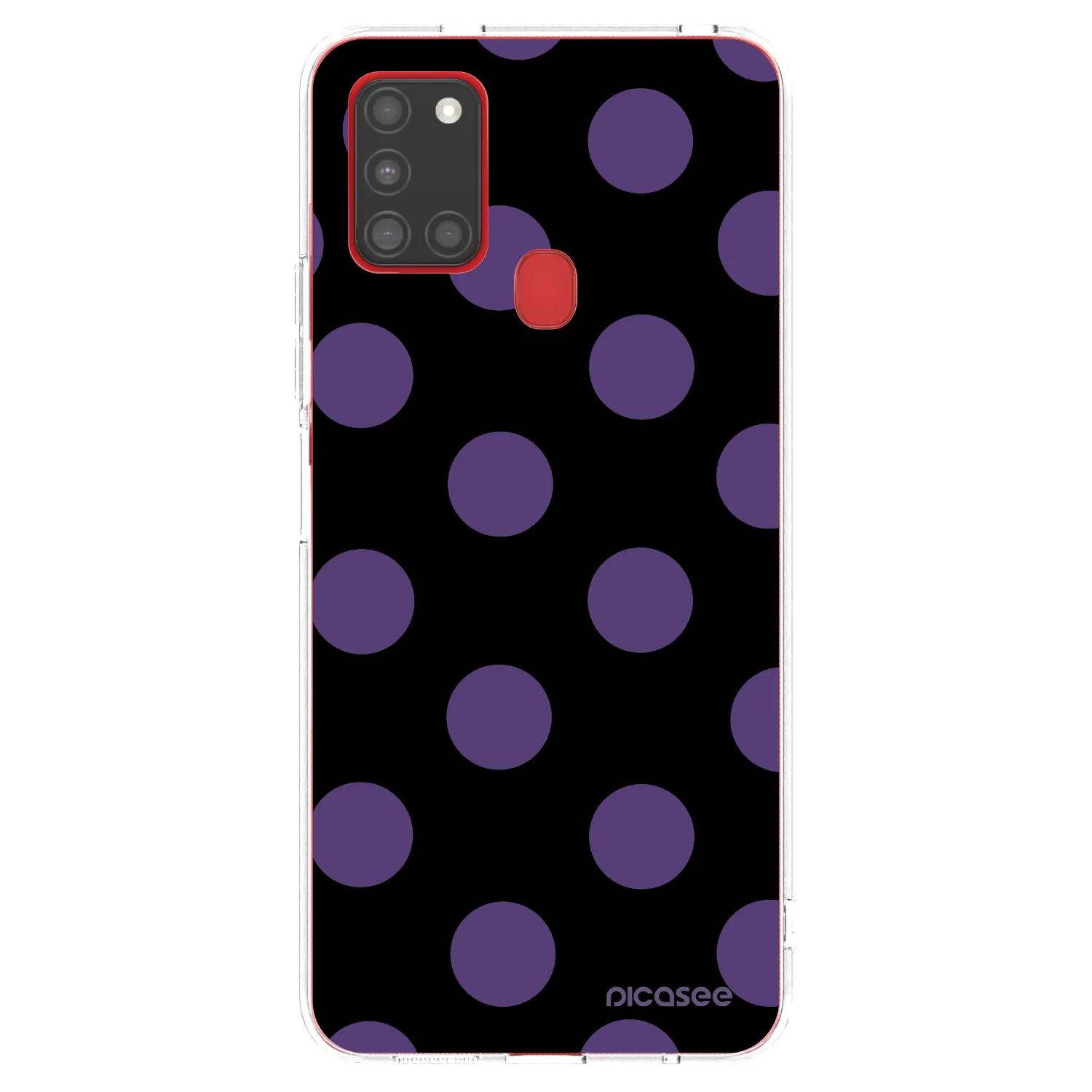 Picasee Samsung Galaxy A21s Hülle - Transparentes Silikon - Big flickers