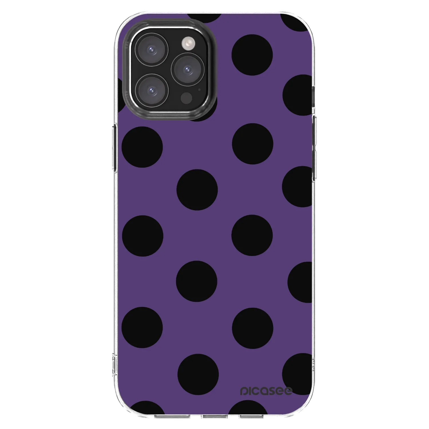 Picasee Apple iPhone 12 Pro Max Hülle - Transparentes Silikon - Big flickers 2