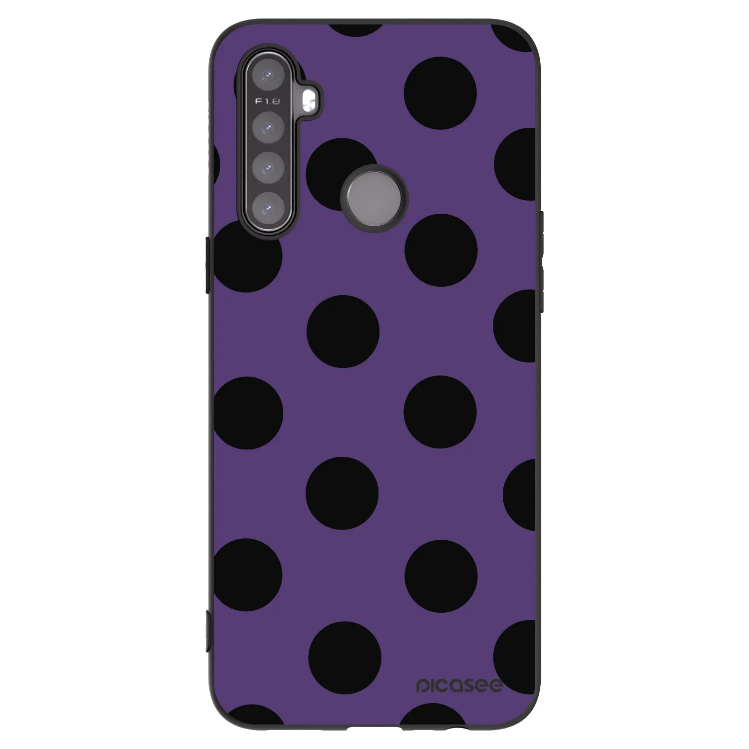 Picasee Realme 6i Hülle - Schwarzes Silikon - Big flickers 2