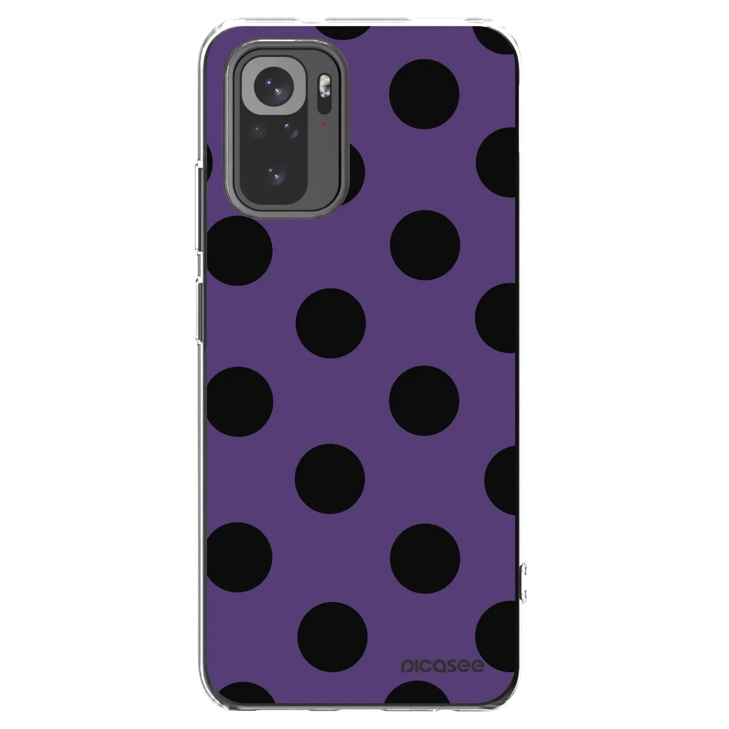Picasee Xiaomi Redmi Note 10 Hülle - Transparentes Silikon - Big flickers 2