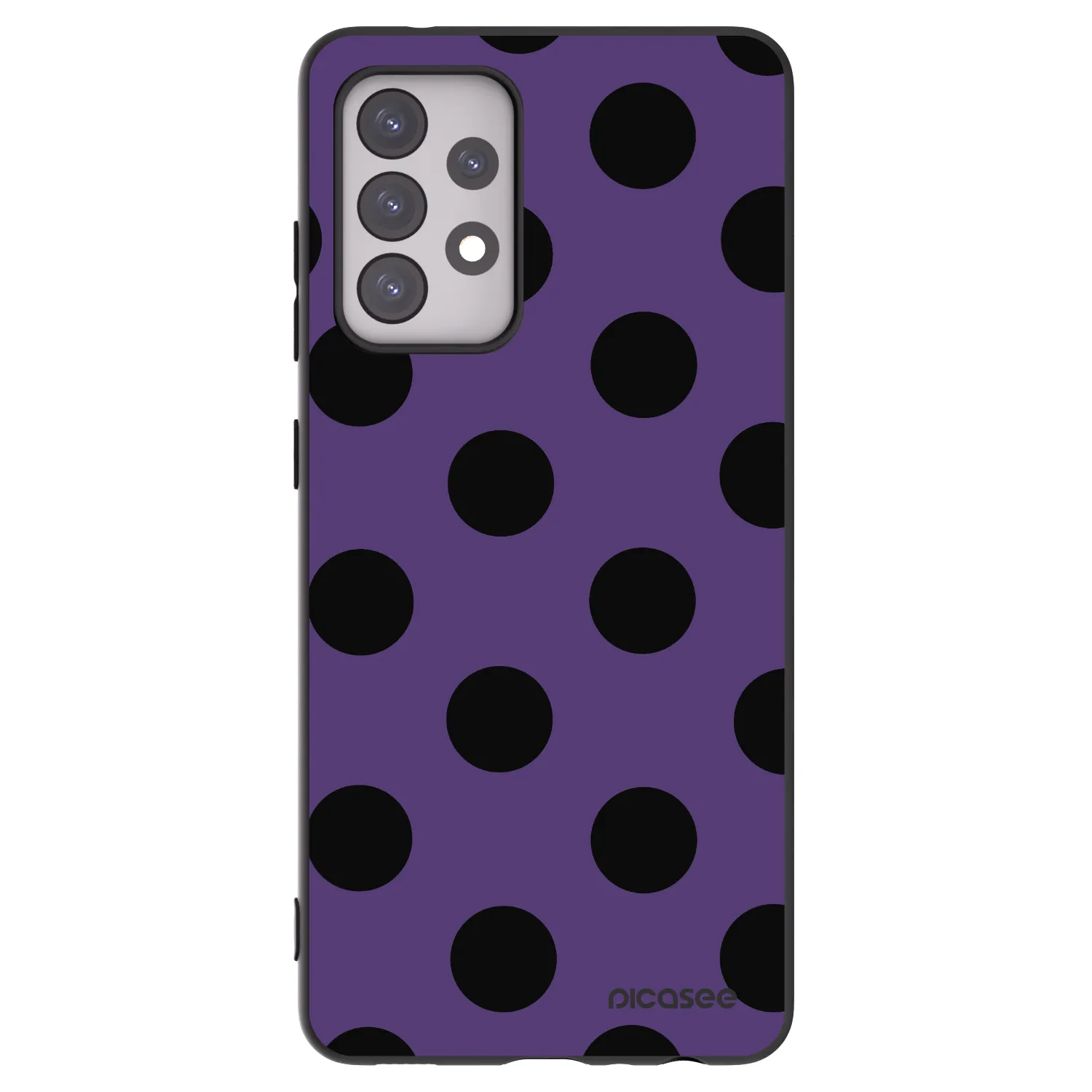 Picasee Samsung Galaxy A52 5G A525F Hülle - Schwarzes Silikon - Big flickers 2