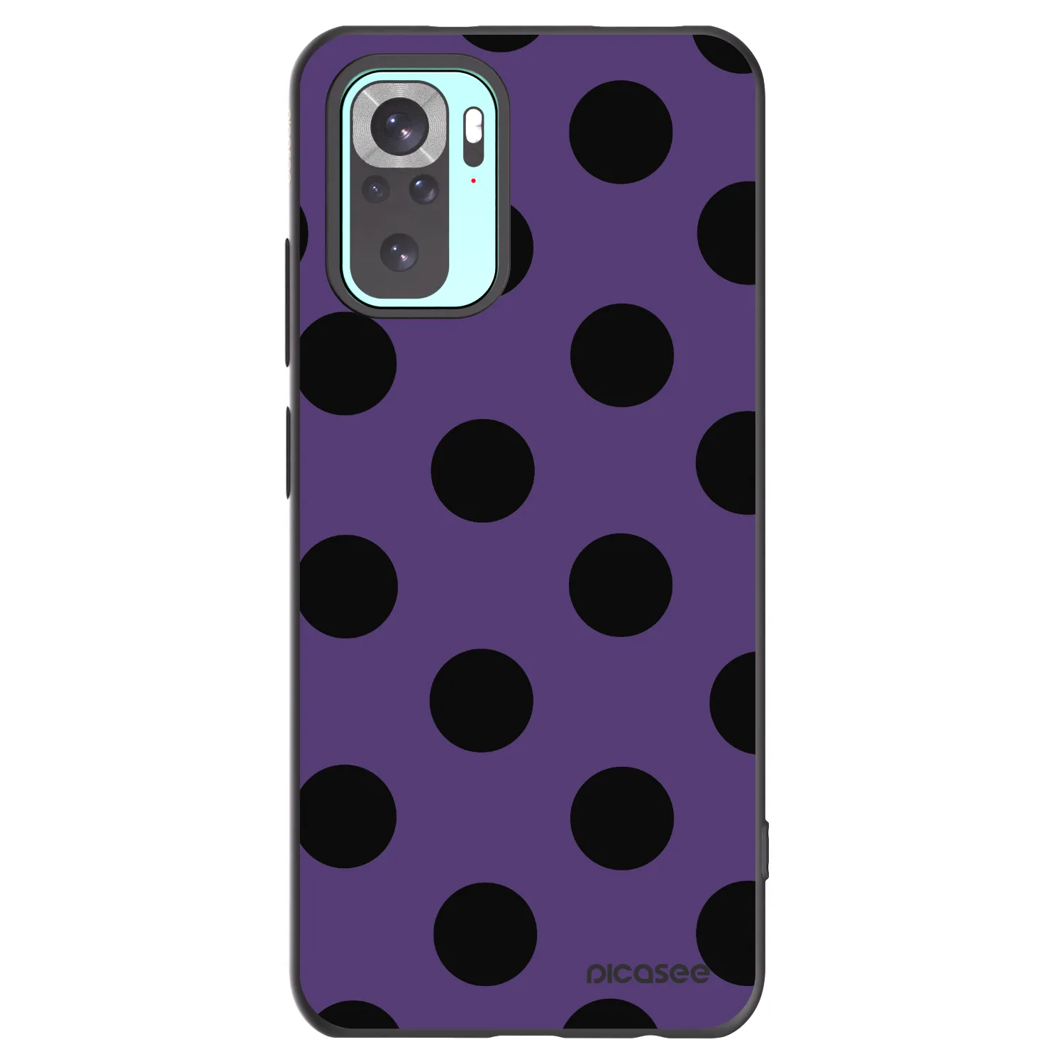 Picasee Xiaomi Redmi Note 10 Pro Hülle - Schwarzes Silikon - Big flickers 2