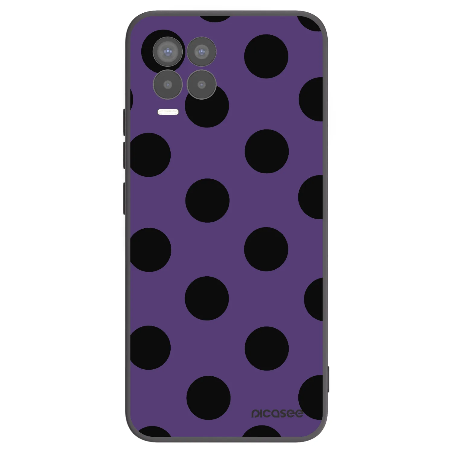 Picasee Realme 8 4G Hülle - Schwarzes Silikon - Big flickers 2