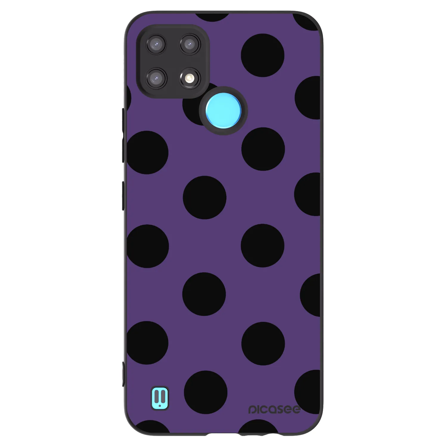 Picasee Realme C21 Hülle - Schwarzes Silikon - Big flickers 2