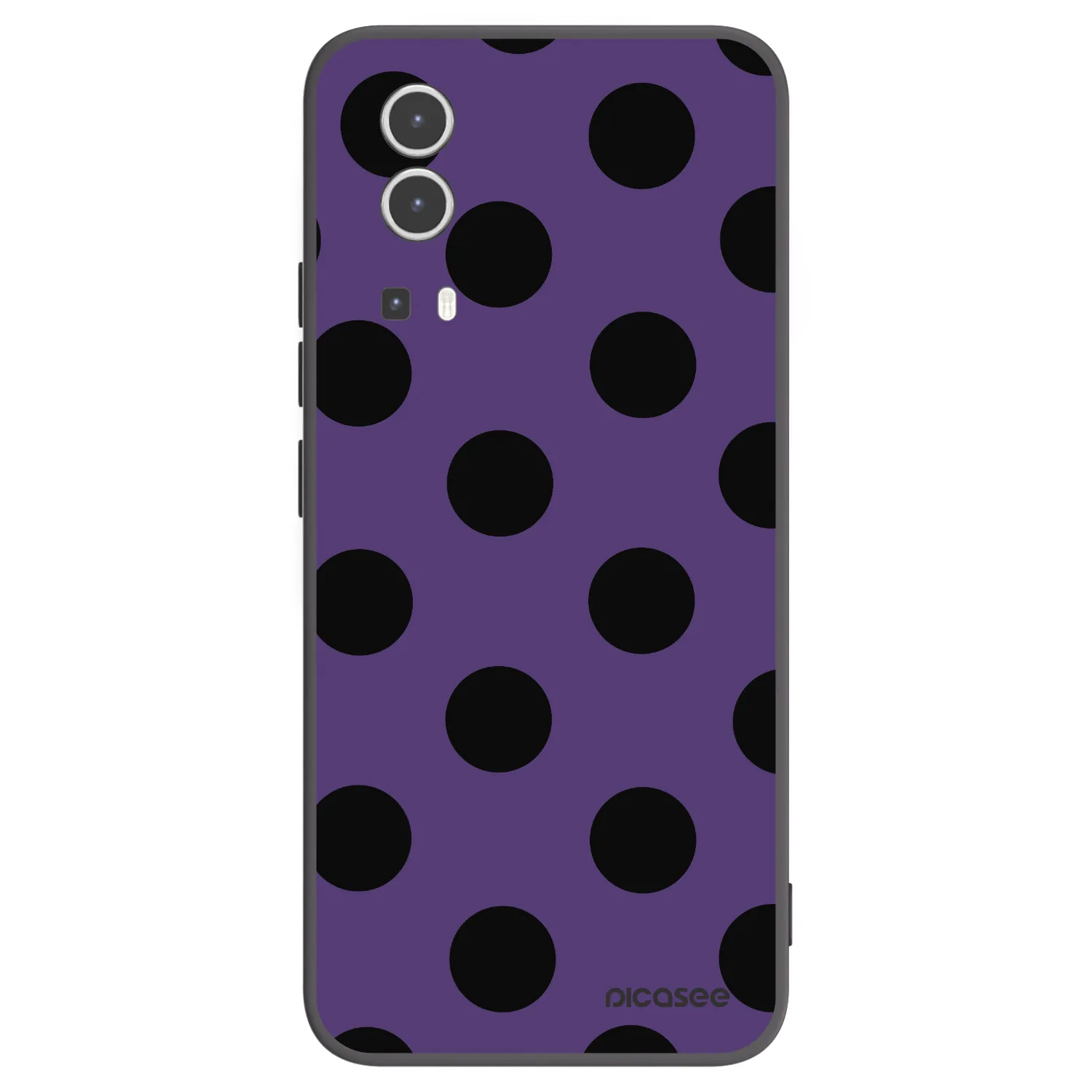 Picasee Vivo Y72 5G Hülle - Schwarzes Silikon - Big flickers 2