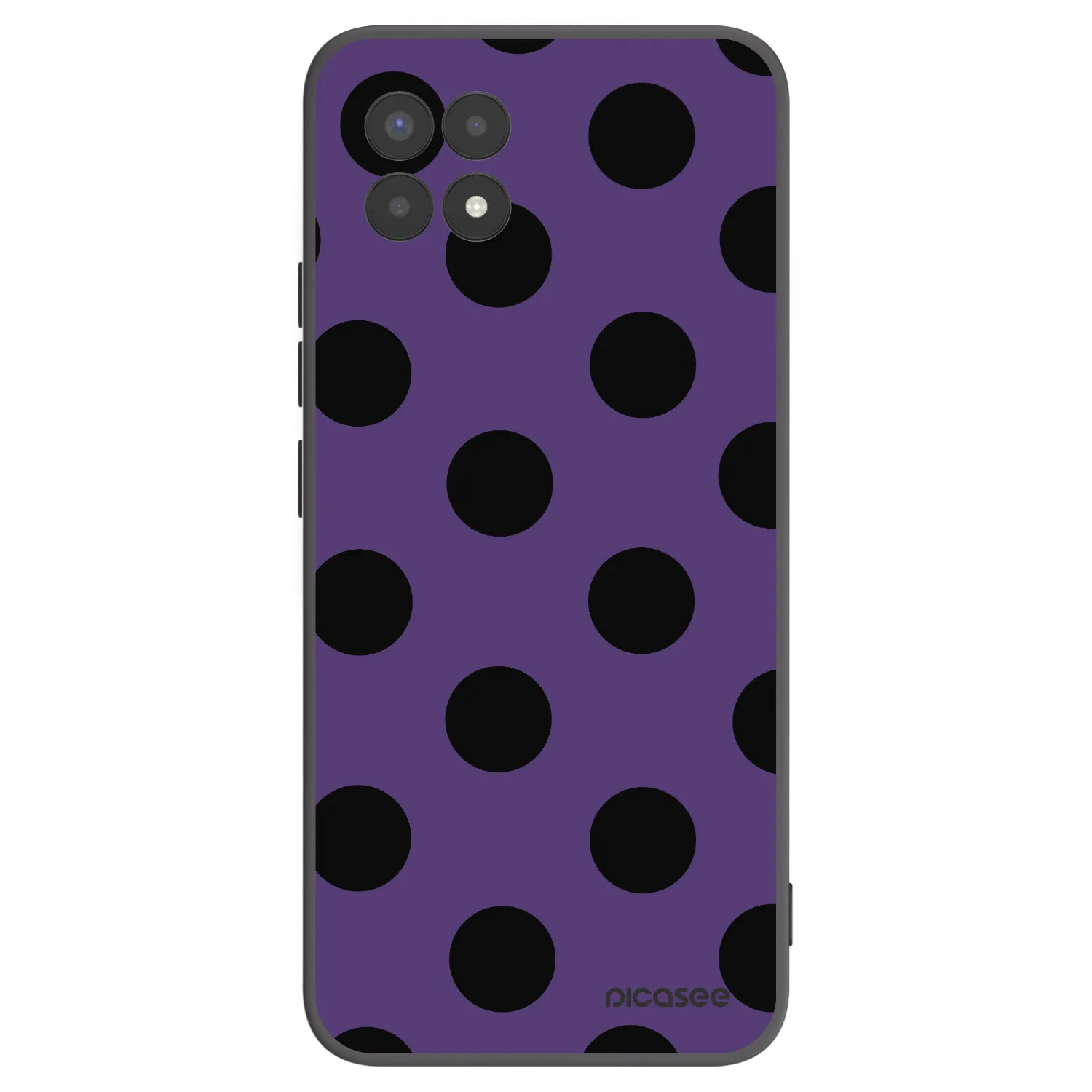 Picasee Realme 8i Hülle - Schwarzes Silikon - Big flickers 2