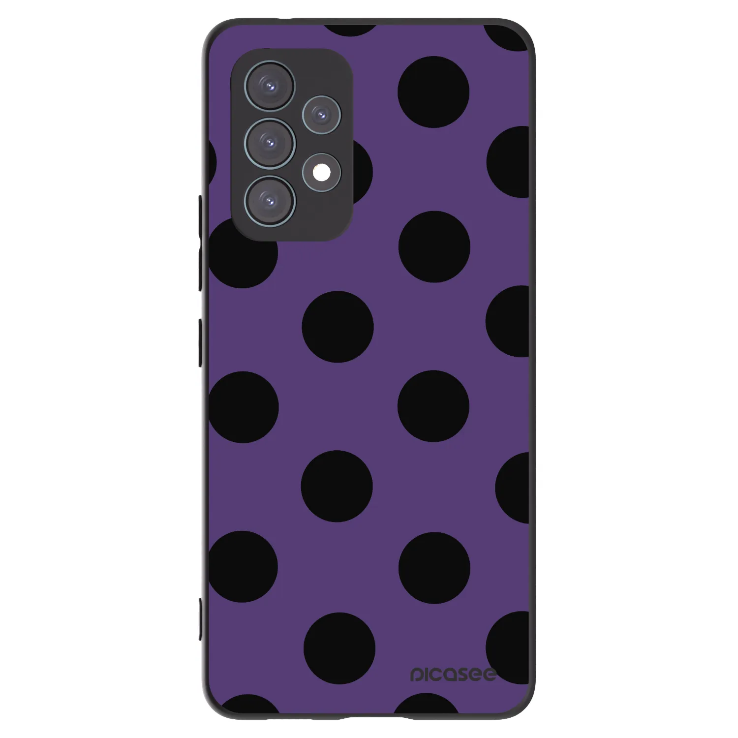 Picasee Samsung Galaxy A53 5G A536 Hülle - Schwarzes Silikon - Big flickers 2