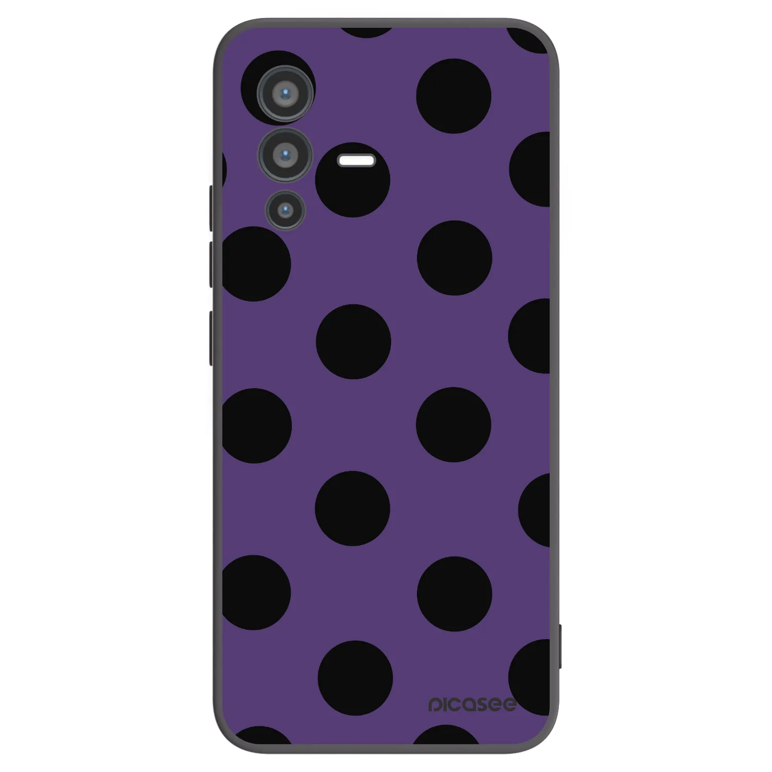 Picasee Vivo V23 5G Hülle - Schwarzes Silikon - Big flickers 2