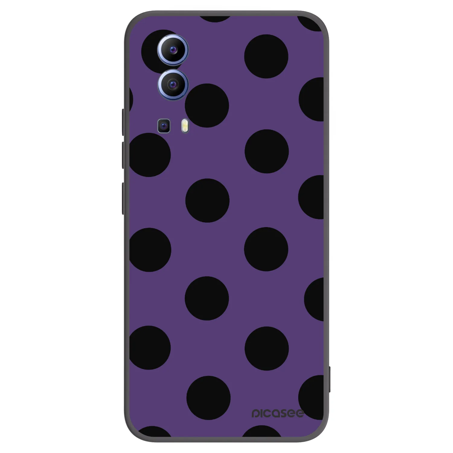 Picasee Vivo Y52 5G Hülle - Schwarzes Silikon - Big flickers 2