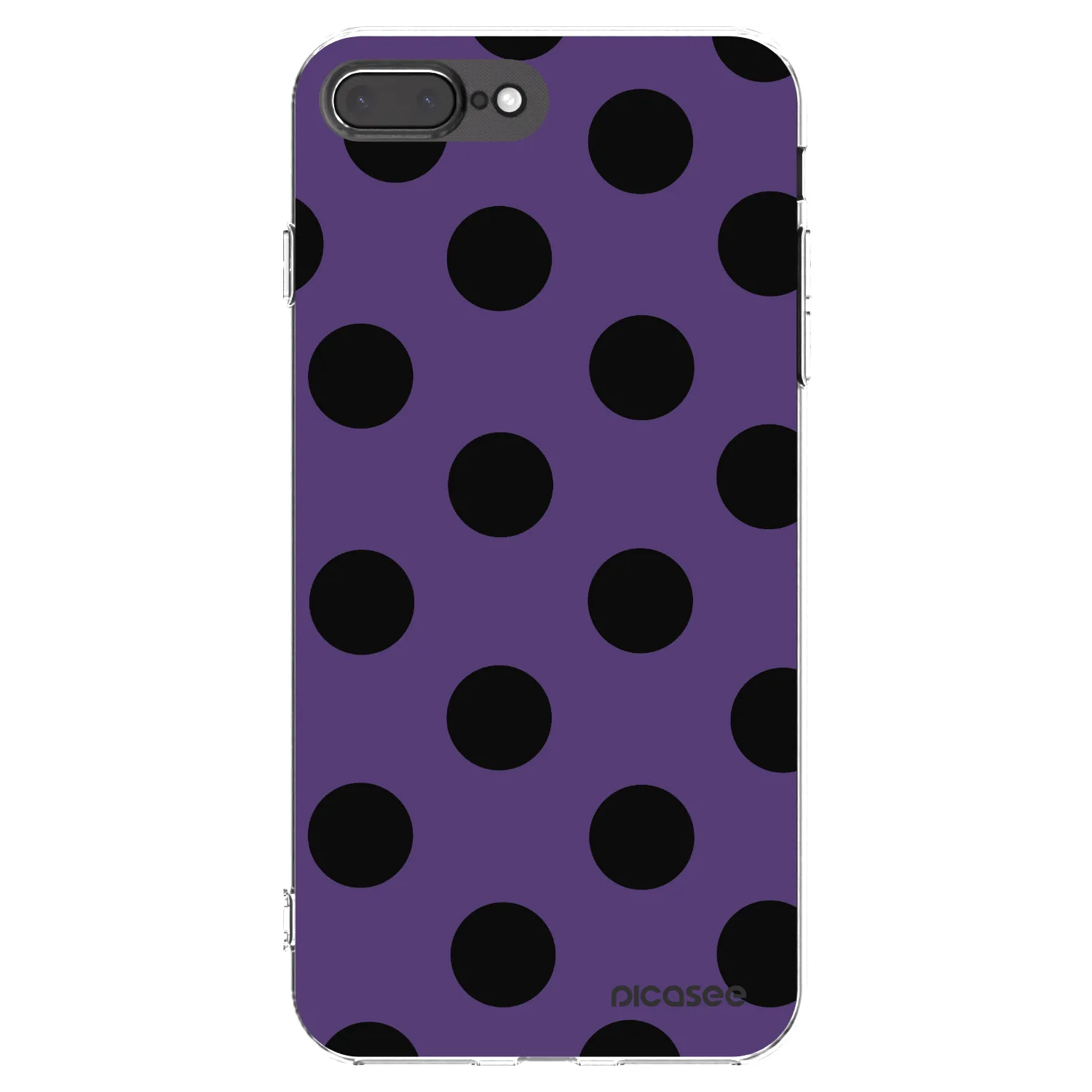 Picasee Apple iPhone 8 Plus Hülle - Transparentes Silikon - Big flickers 2