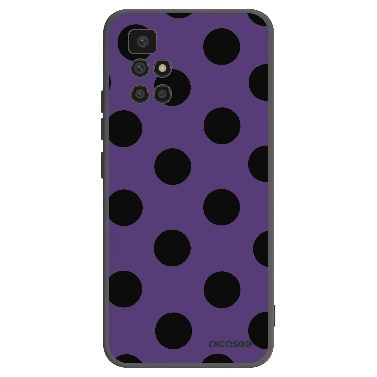 Picasee Xiaomi Redmi 10 (2022) Hülle - Schwarzes Silikon - Big flickers 2