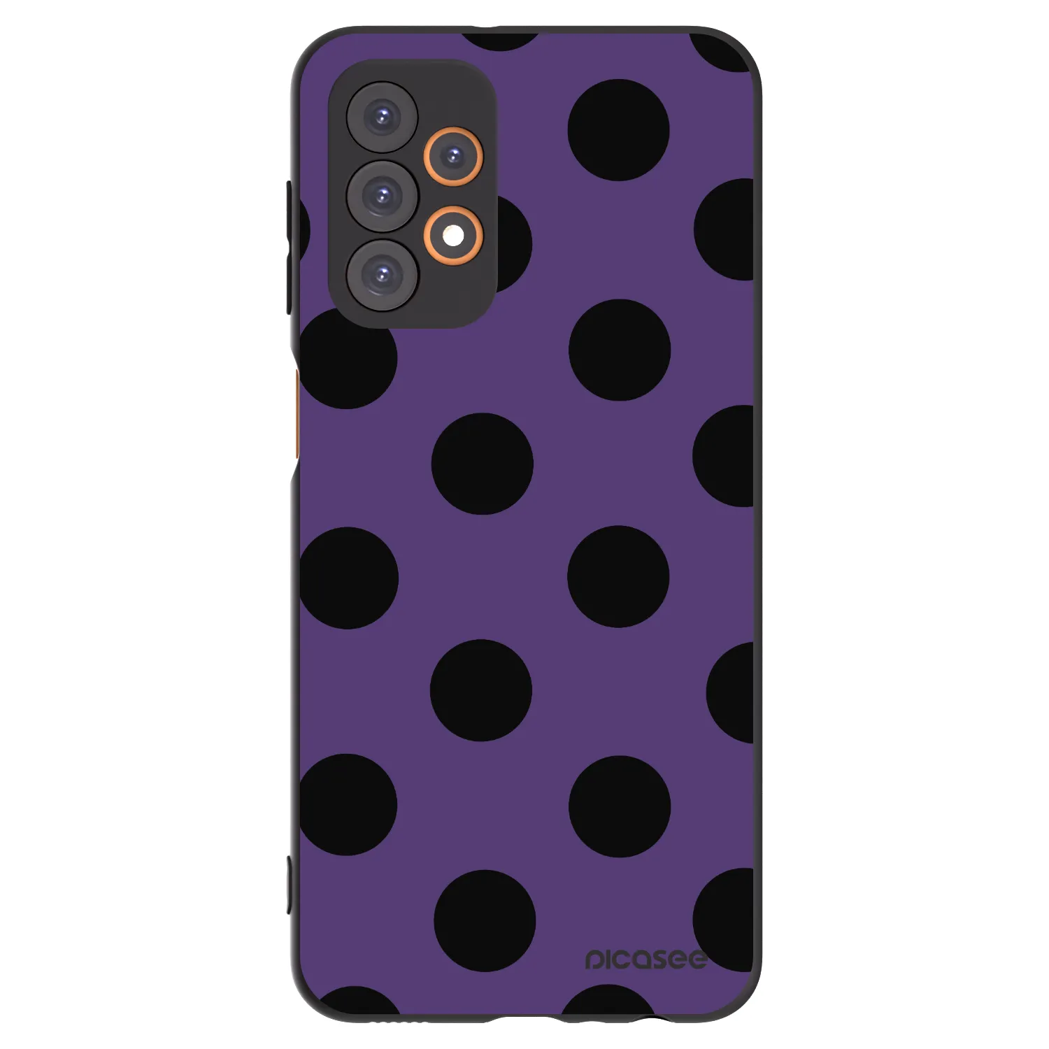 Picasee Samsung Galaxy A23 A235F 4G Hülle - Schwarzes Silikon - Big flickers 2