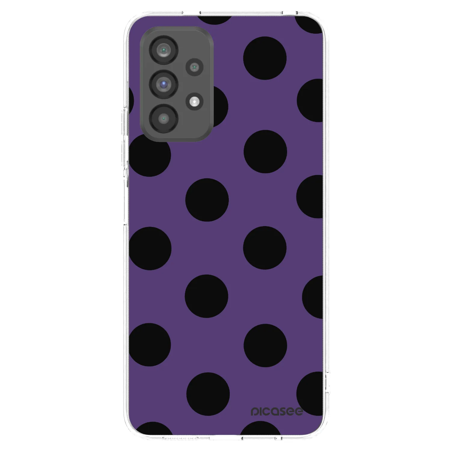 Picasee Samsung Galaxy A73 5G Hülle - Transparentes Silikon - Big flickers 2