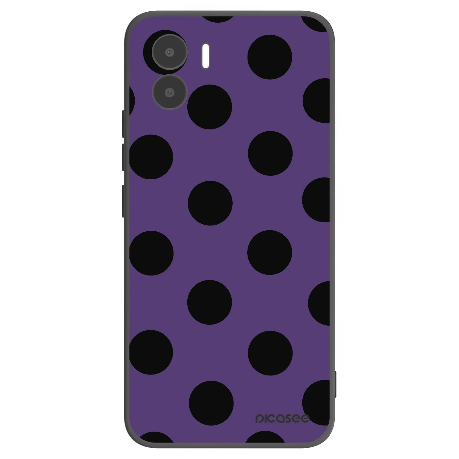Picasee Xiaomi Redmi A1 Hülle - Schwarzes Silikon - Big flickers 2