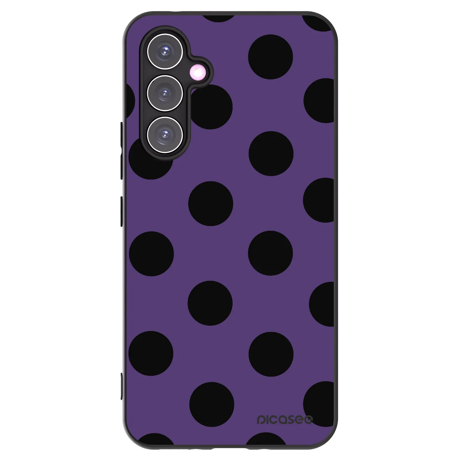 Picasee Samsung Galaxy A54 5G A546B Hülle - Schwarzes Silikon - Big flickers 2