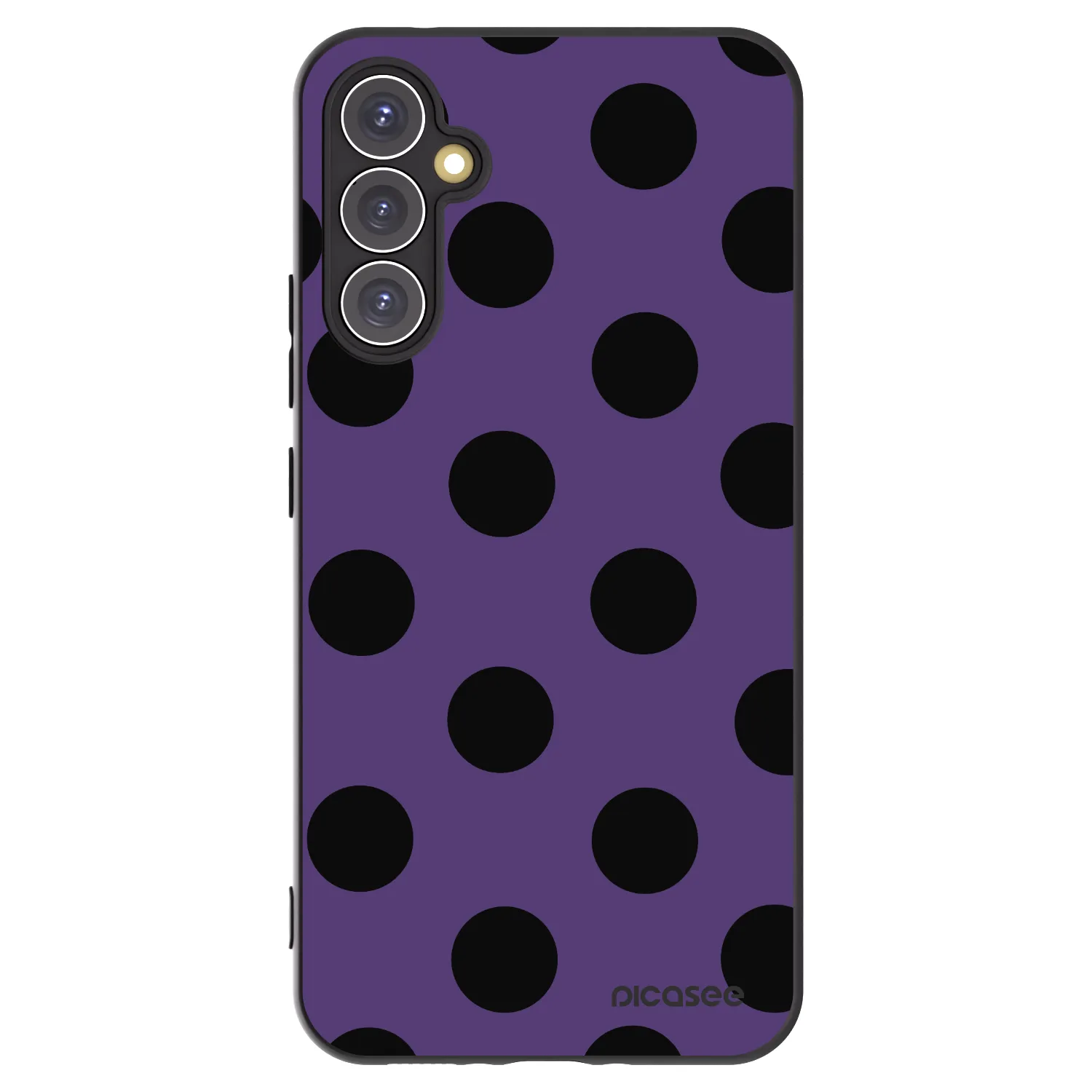 Picasee Samsung Galaxy A34 5G A346B Hülle - Schwarzes Silikon - Big flickers 2
