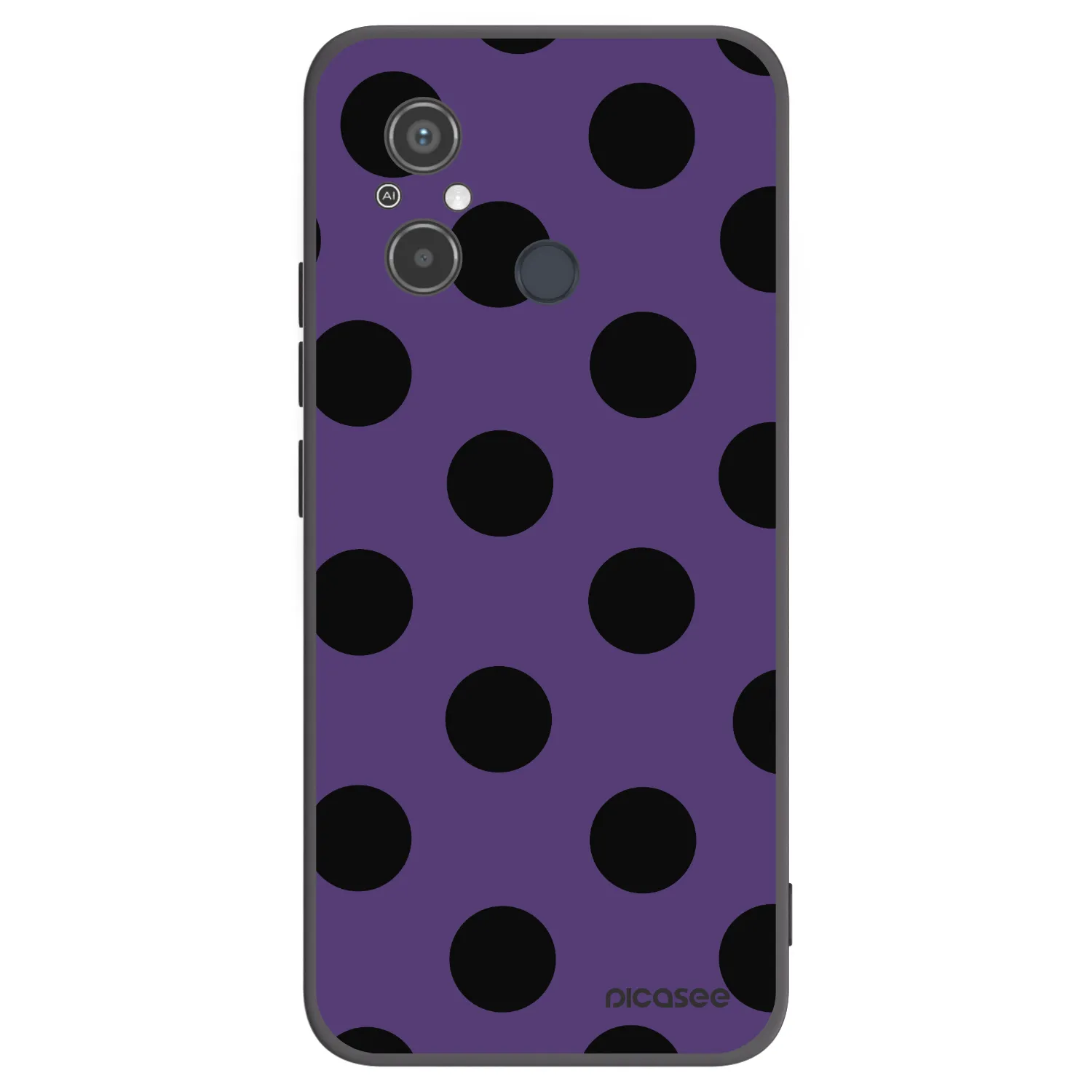 Picasee Xiaomi Redmi 12C Hülle - Schwarzes Silikon - Big flickers 2