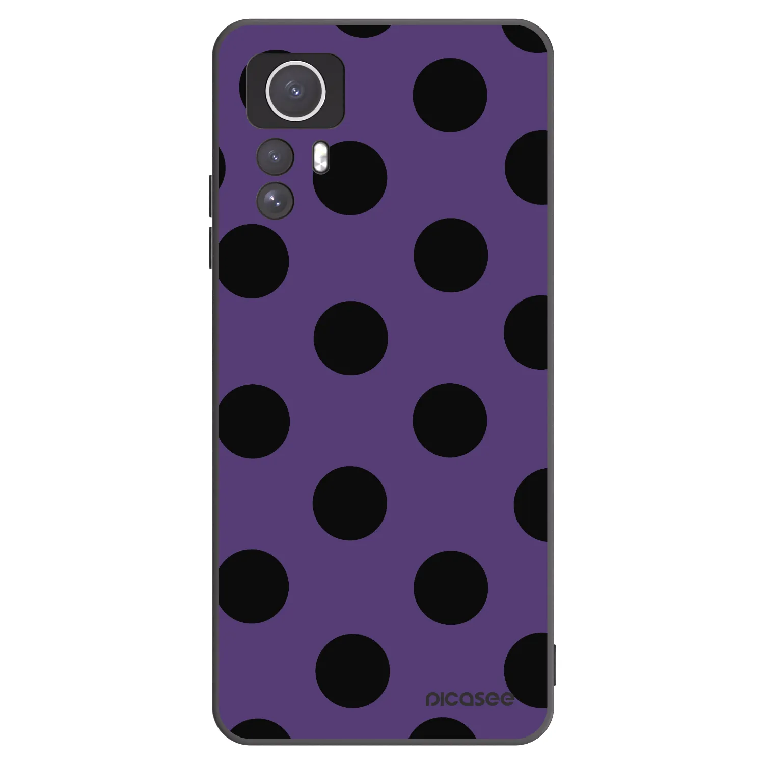 Picasee Xiaomi Redmi Note 12S Hülle - Schwarzes Silikon - Big flickers 2