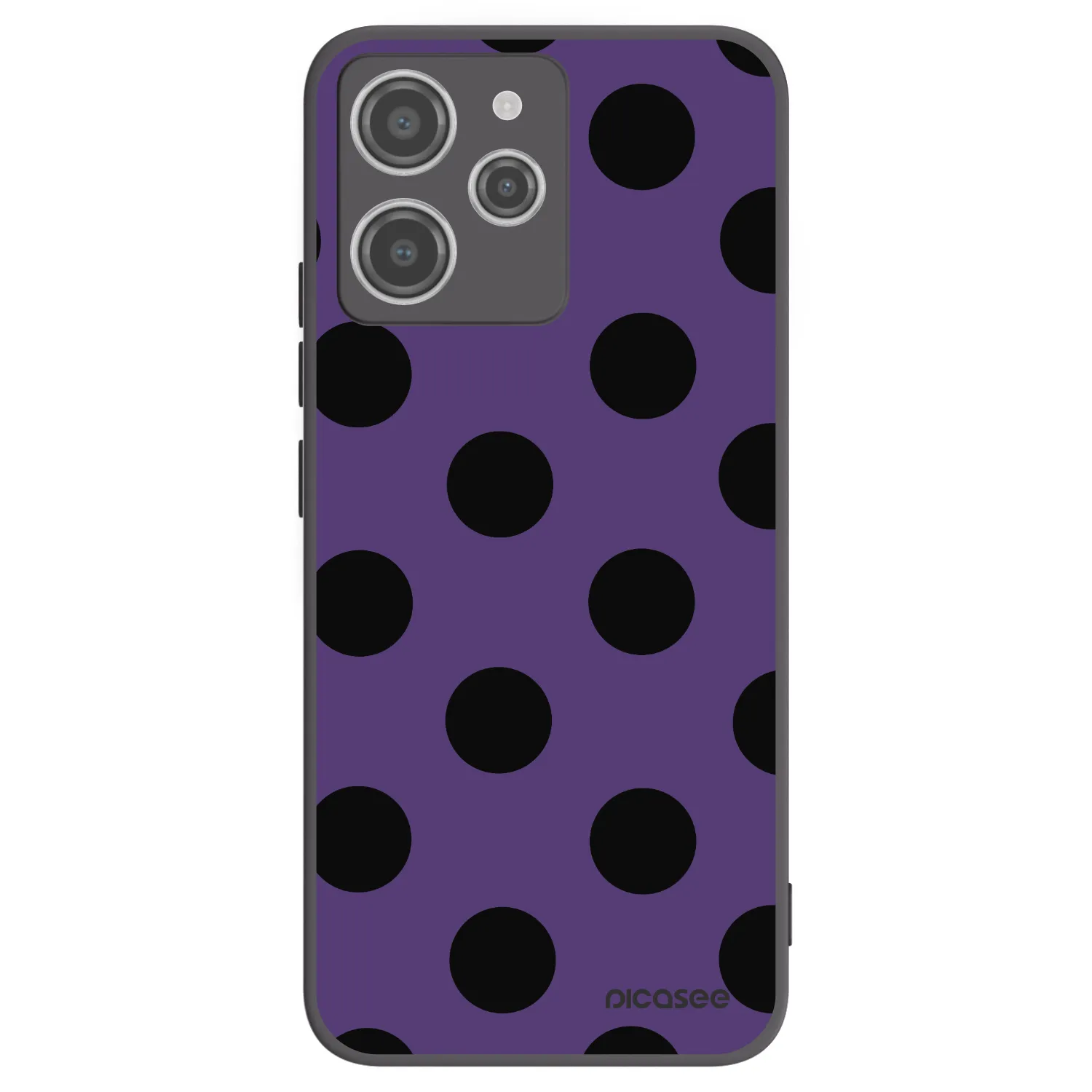 Picasee Xiaomi Redmi 12 4G Hülle - Schwarzes Silikon - Big flickers 2
